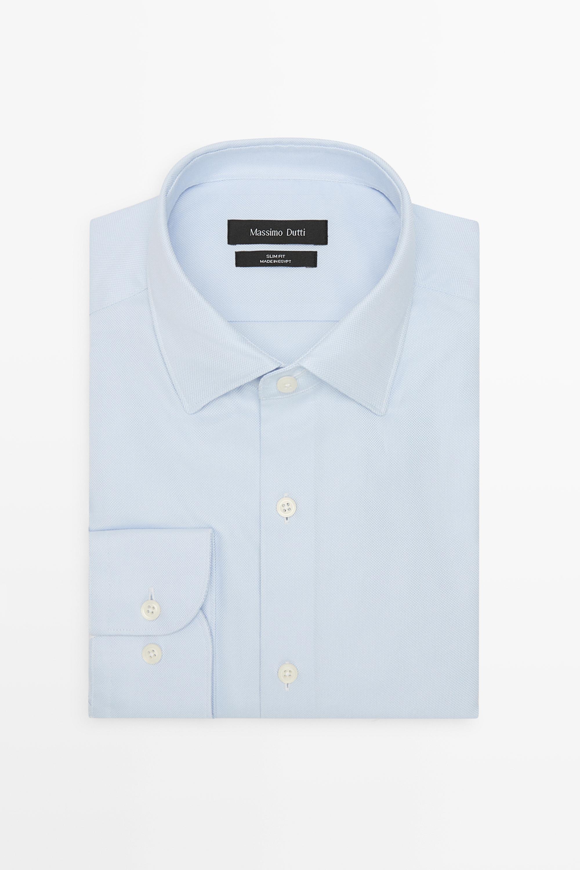 Slim fit 100% cotton Oxford shirt
