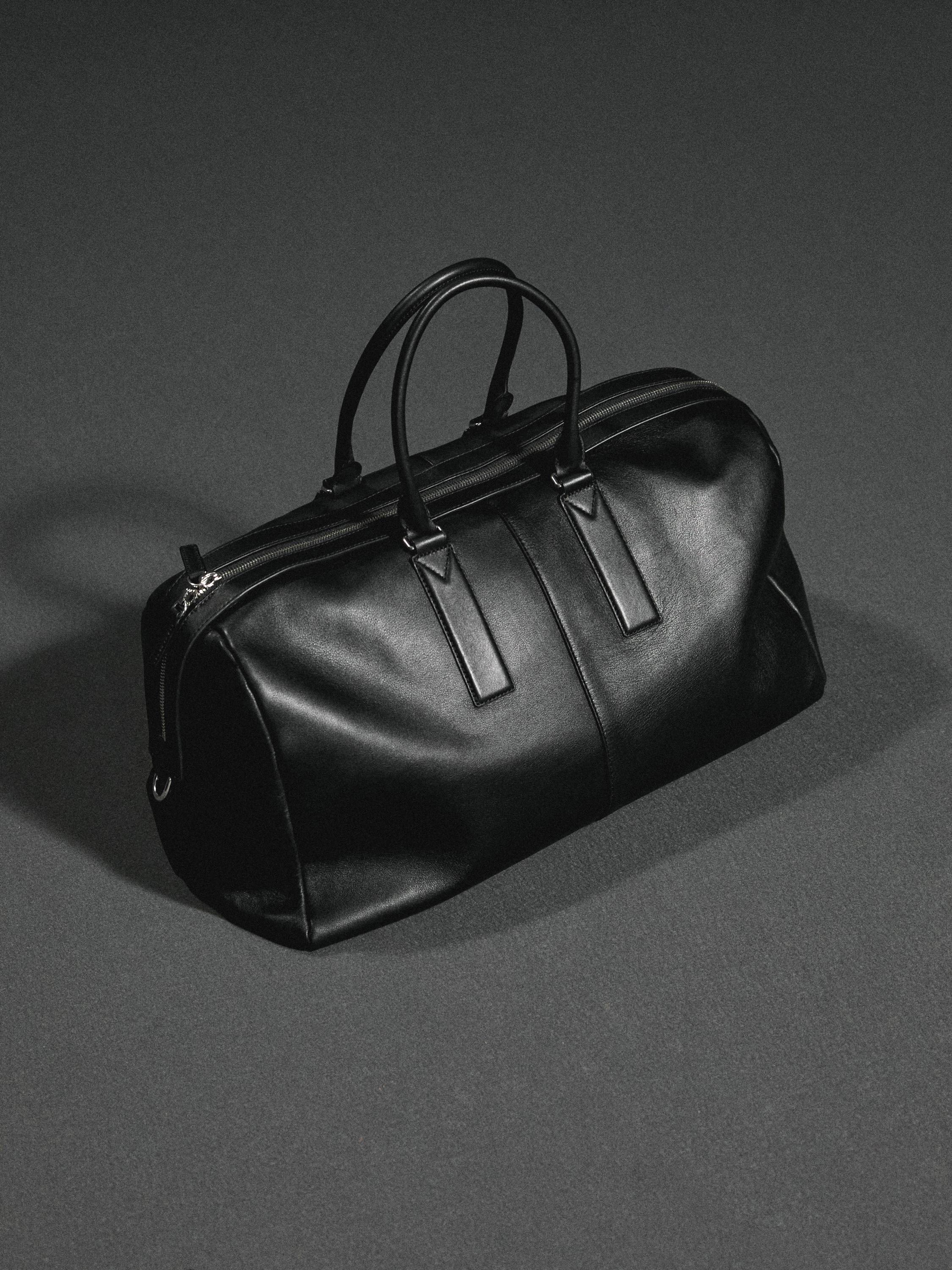 Nappa leather travel bag
