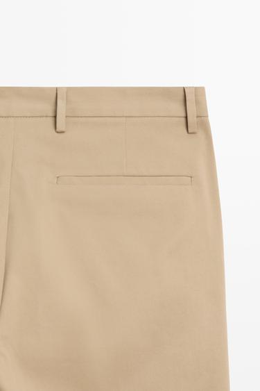Cotton blend slim fit pants — OCHRE 7