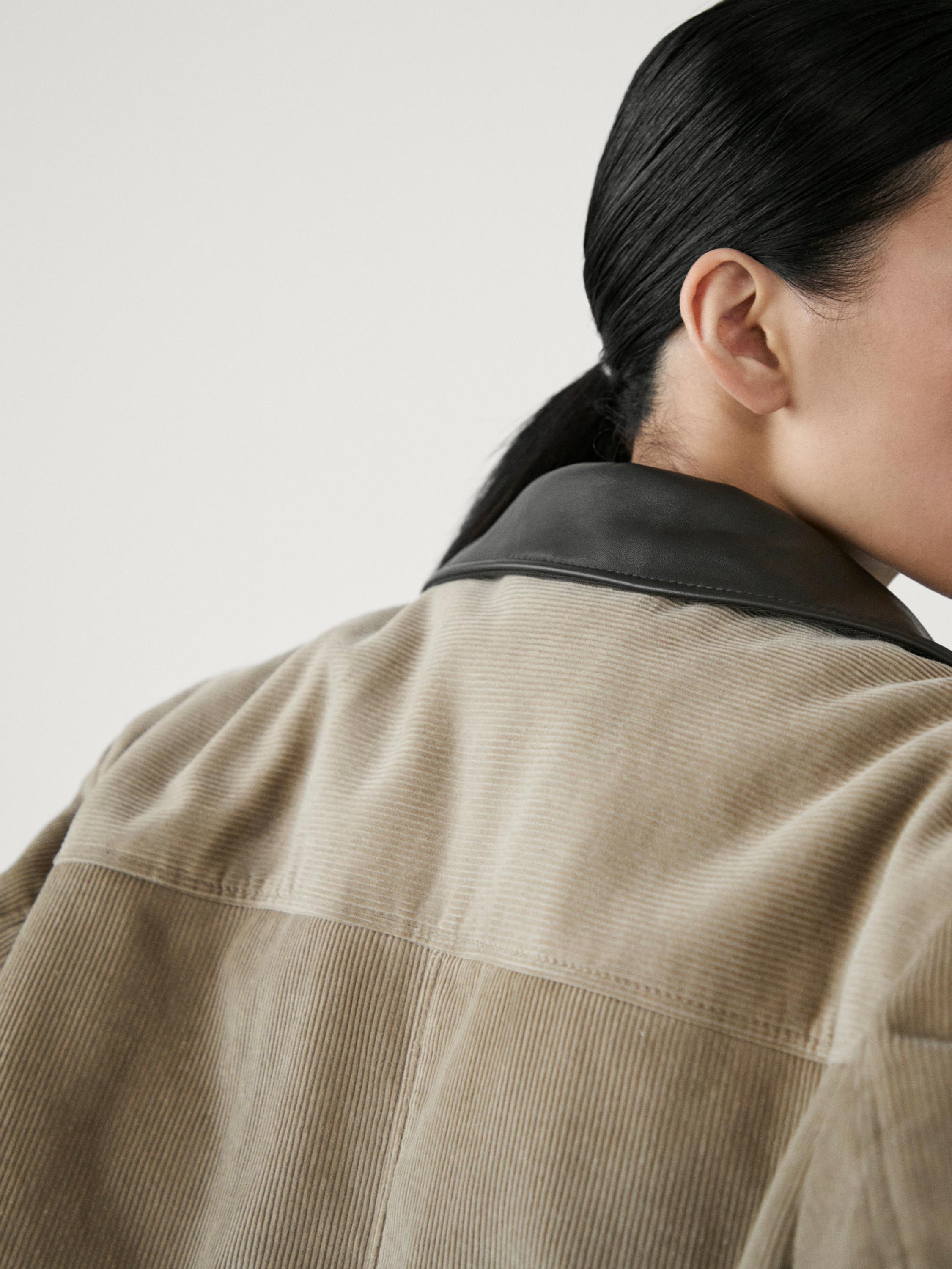 Veste en velours côtelé 100 % coton