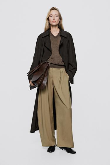 Barrel fit pleated pants - LIMITED EDITION — SAND 1