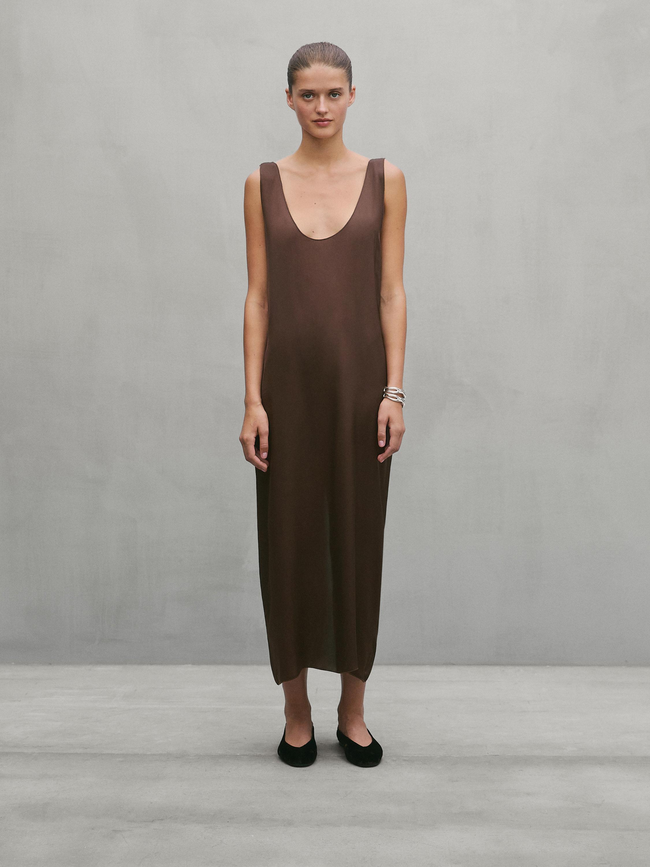 Long dress with side buttons - Studio