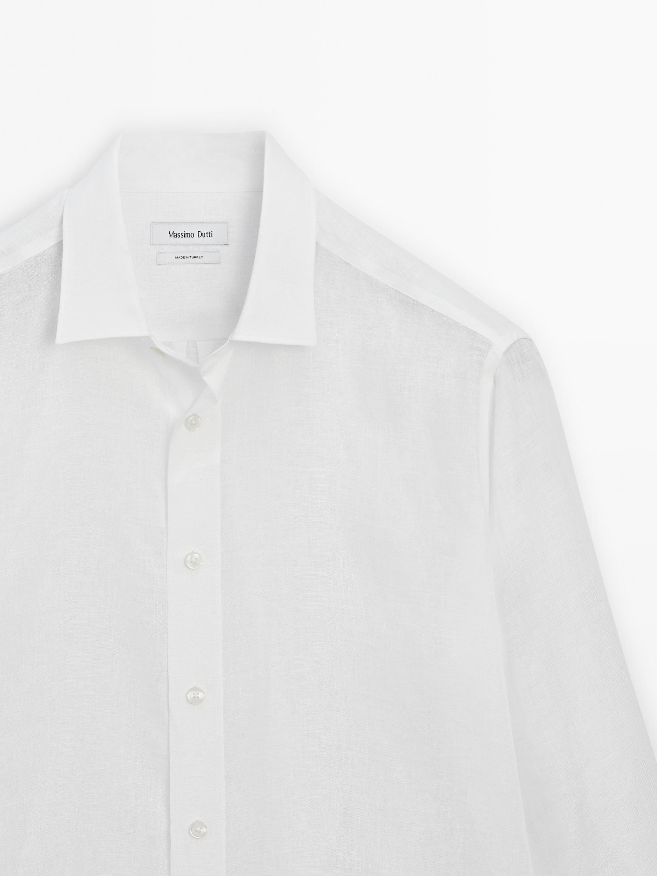 Flowing 100% linen shirt