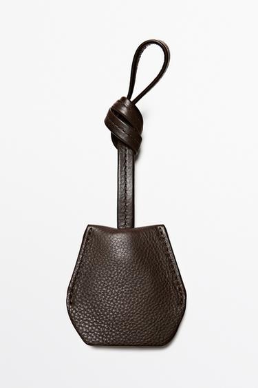 Nappa leather keyring — BROWN 5