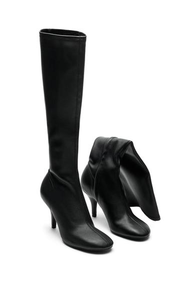 Elastic leather heel boot - LIMITED EDITION — BLACK 6