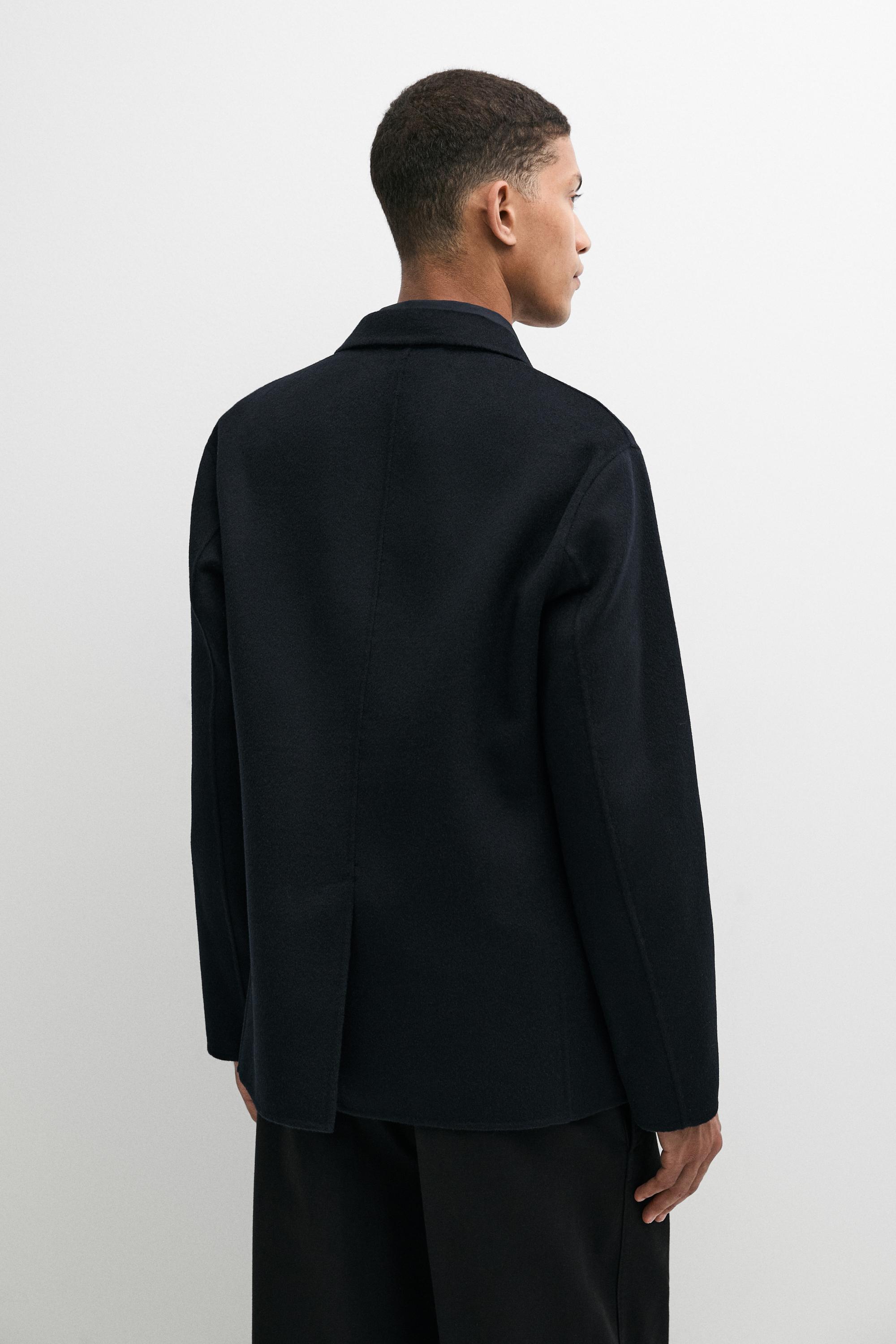 Double-faced wool blend blazer — DEEP BLUE