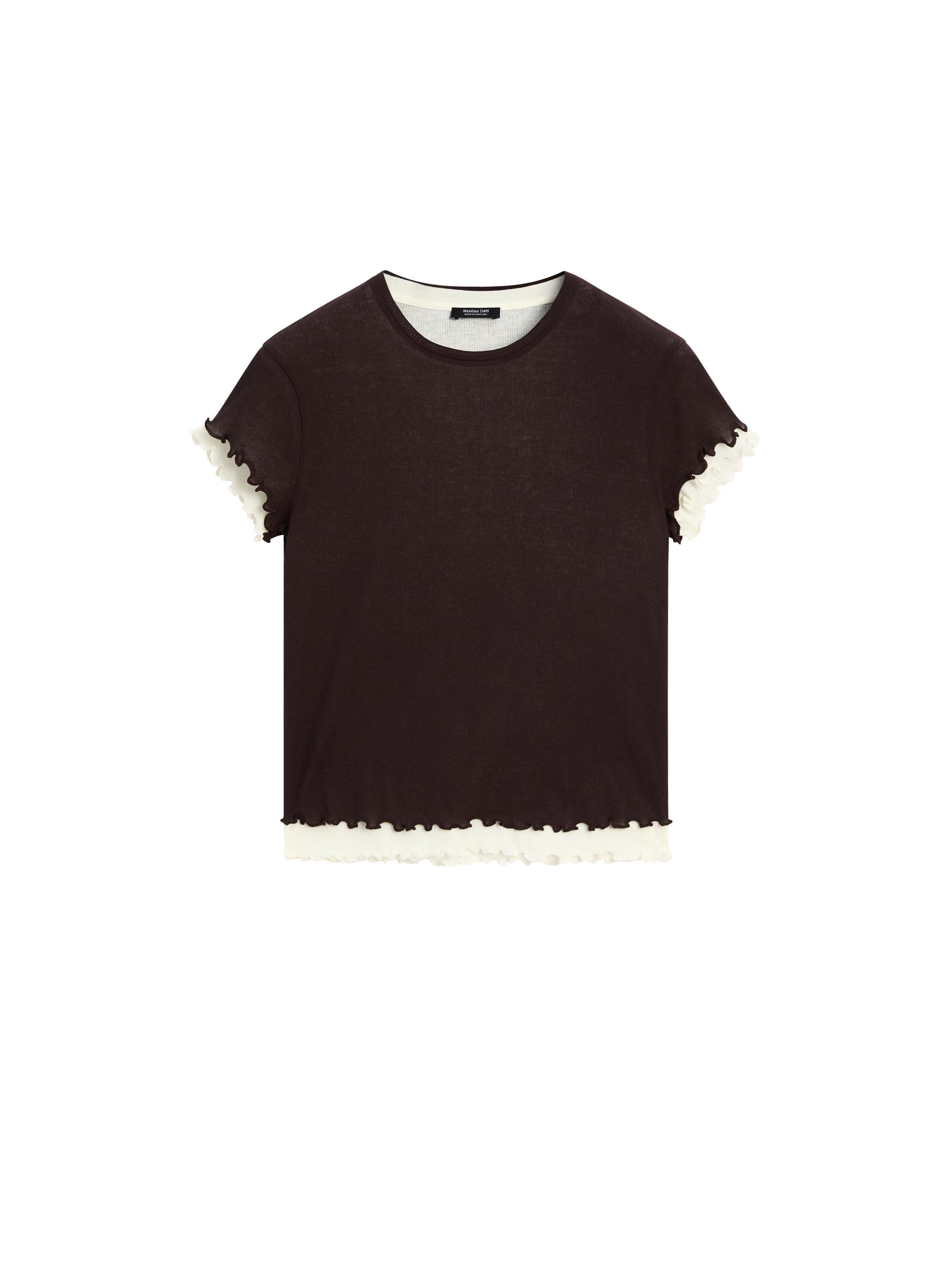 ★ Massimo Dutti★ Textured crepe effect cotton t-shirt 062 Men's T-Shirts - Massimo Dutti - US