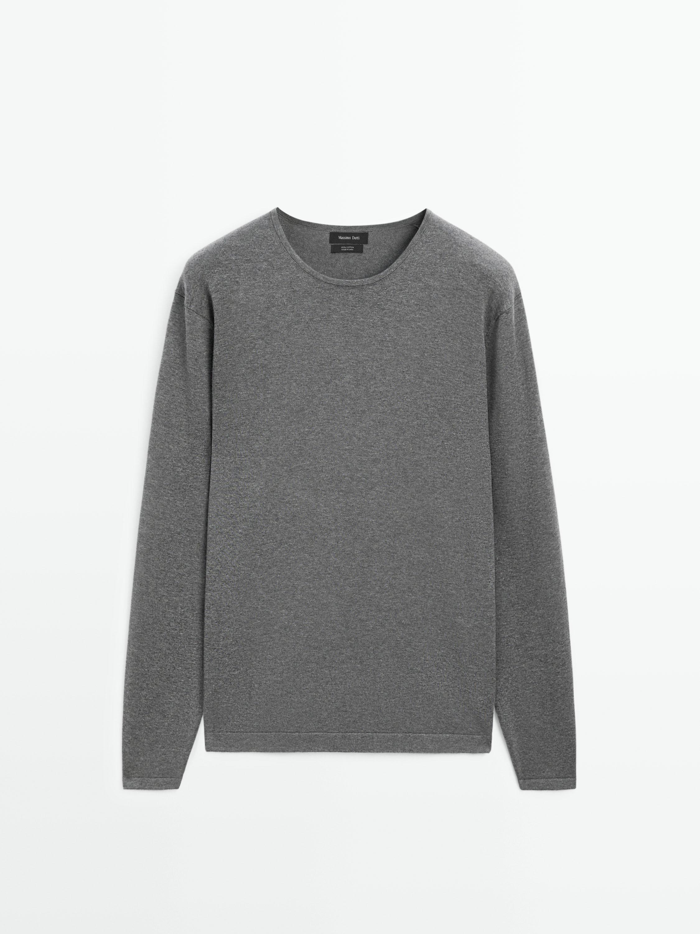 Fine knitted jumper 100% cotton