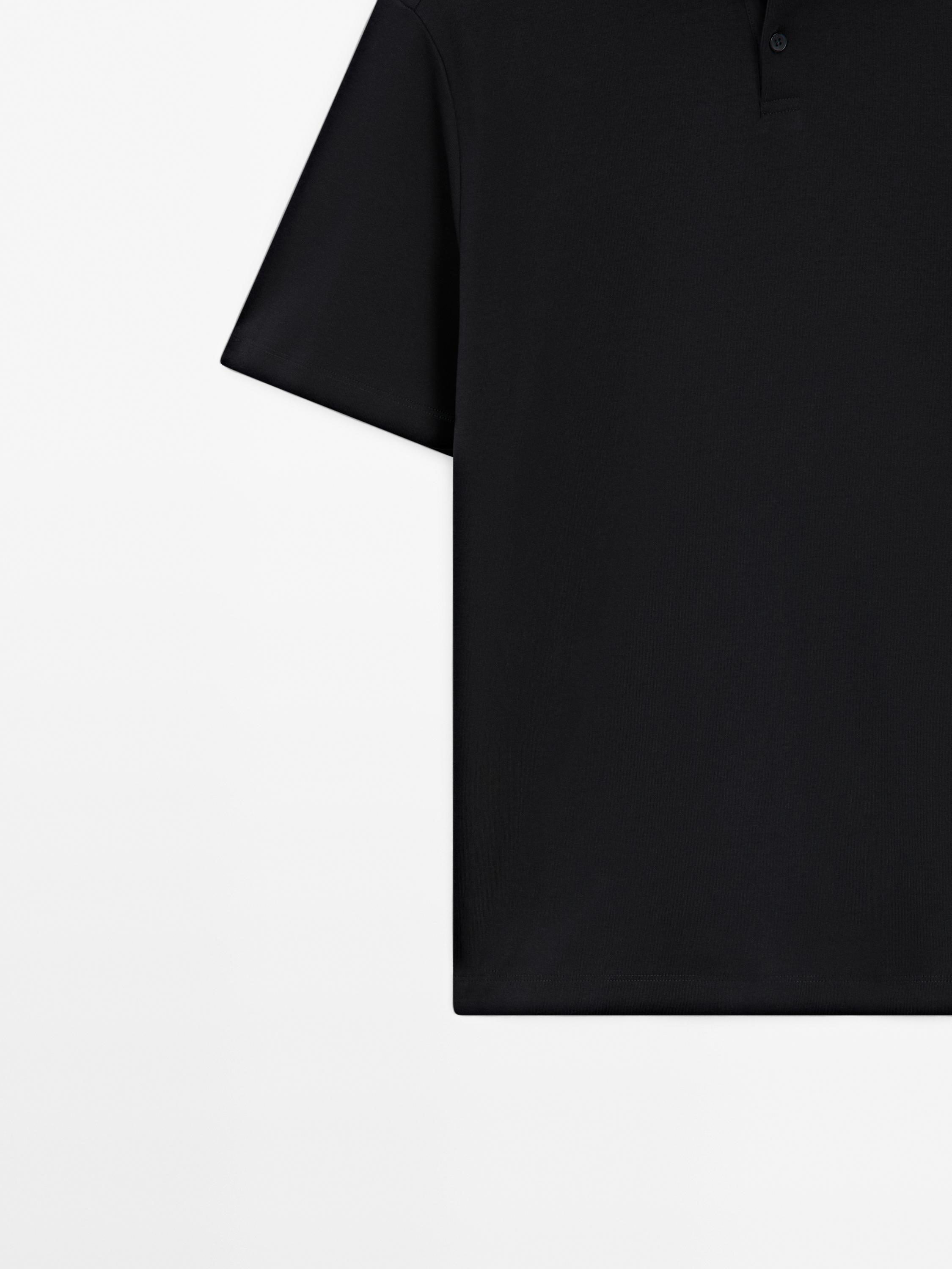Short sleeve cotton polo shirt