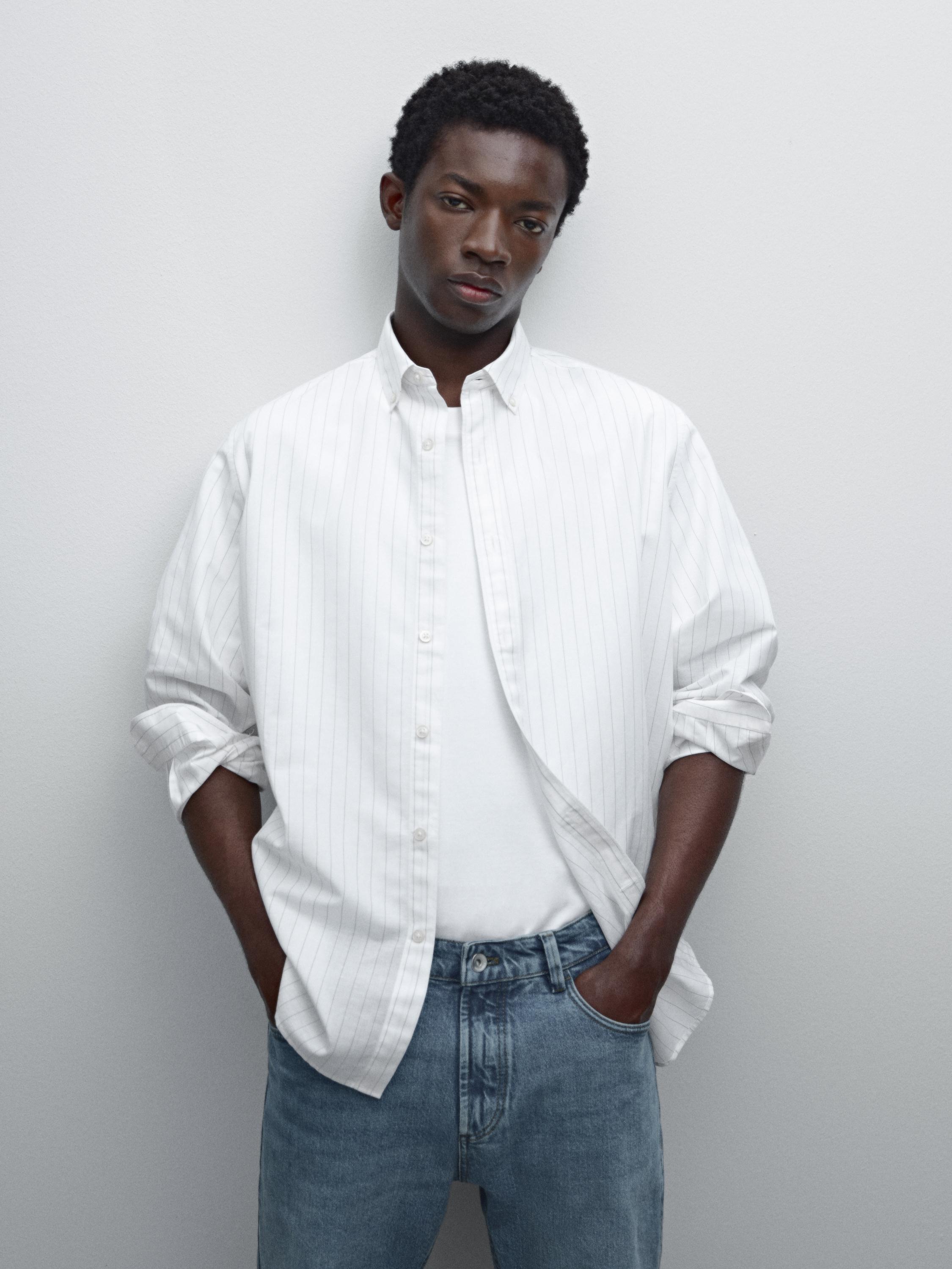 Chemise à rayures tennis regular fit