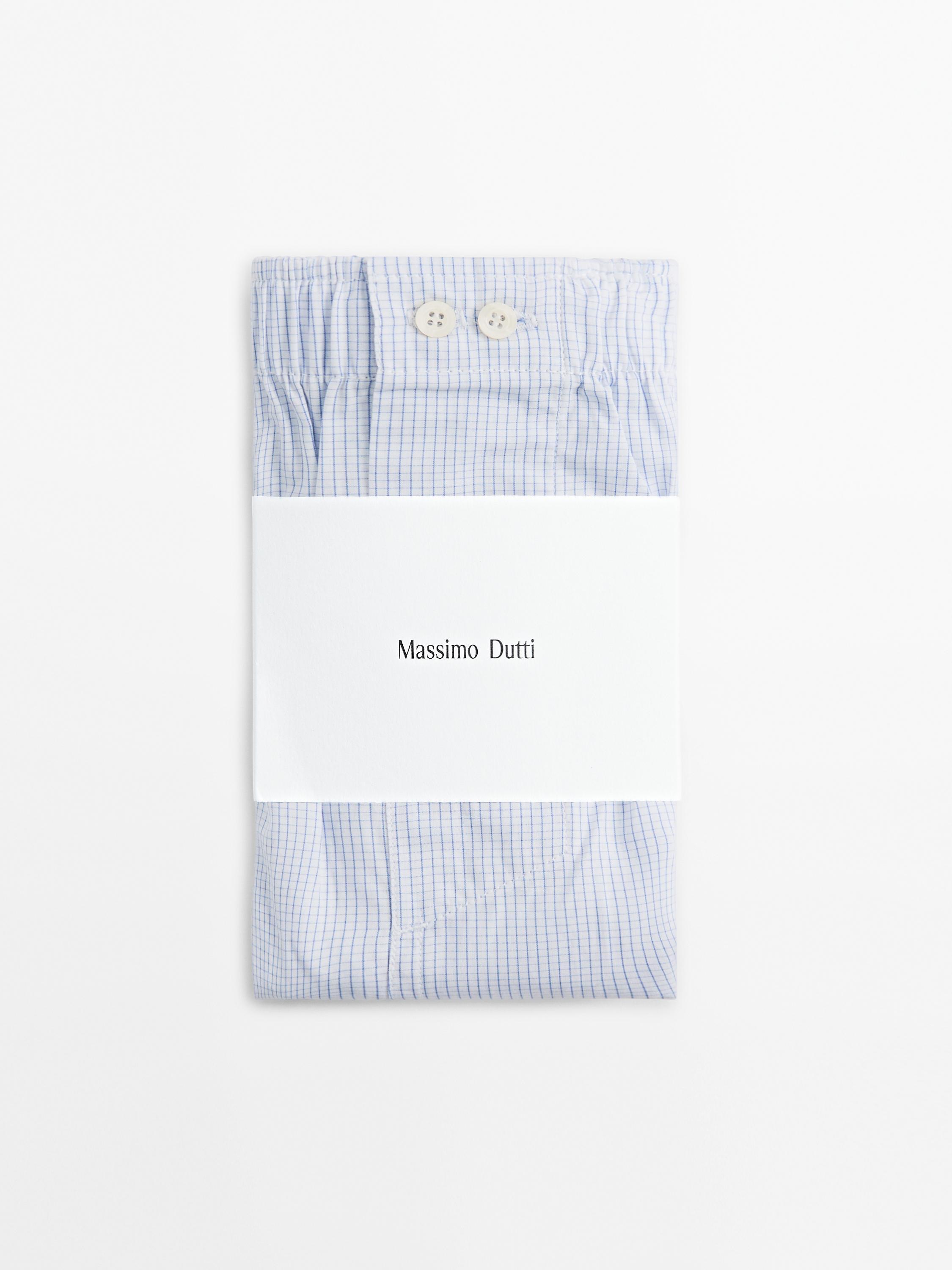 Checked mini boxers