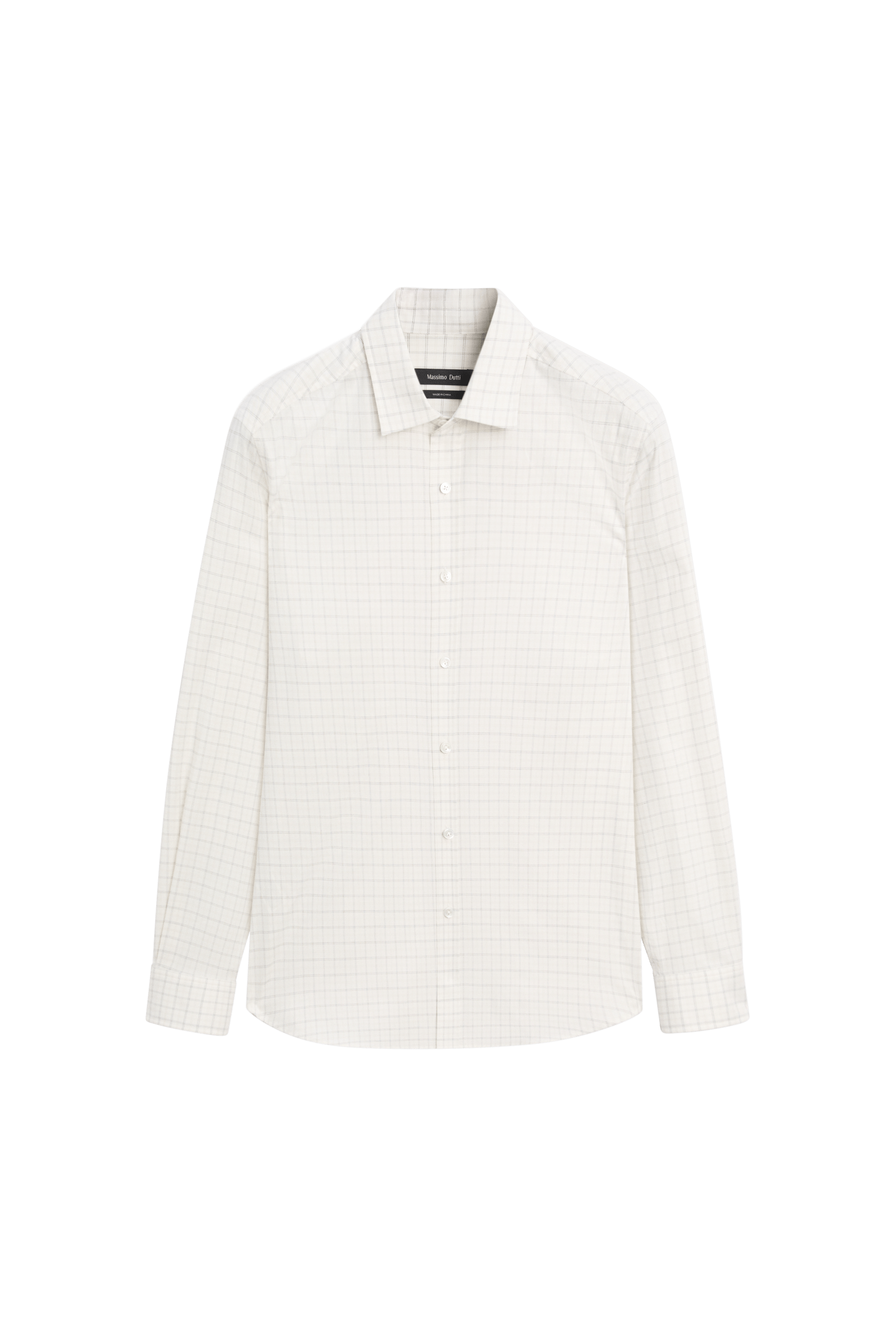 Massimo Dutti %100 pamuklu regular fit ekose gömlek görsel 5