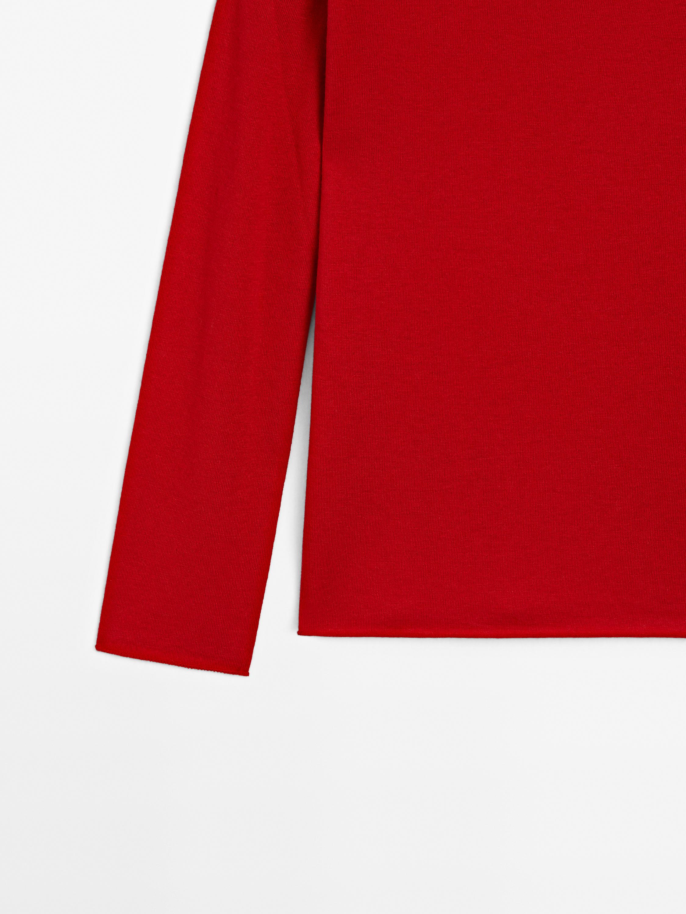 Svetr z vlněné směsi s lodičkovým výstřihem