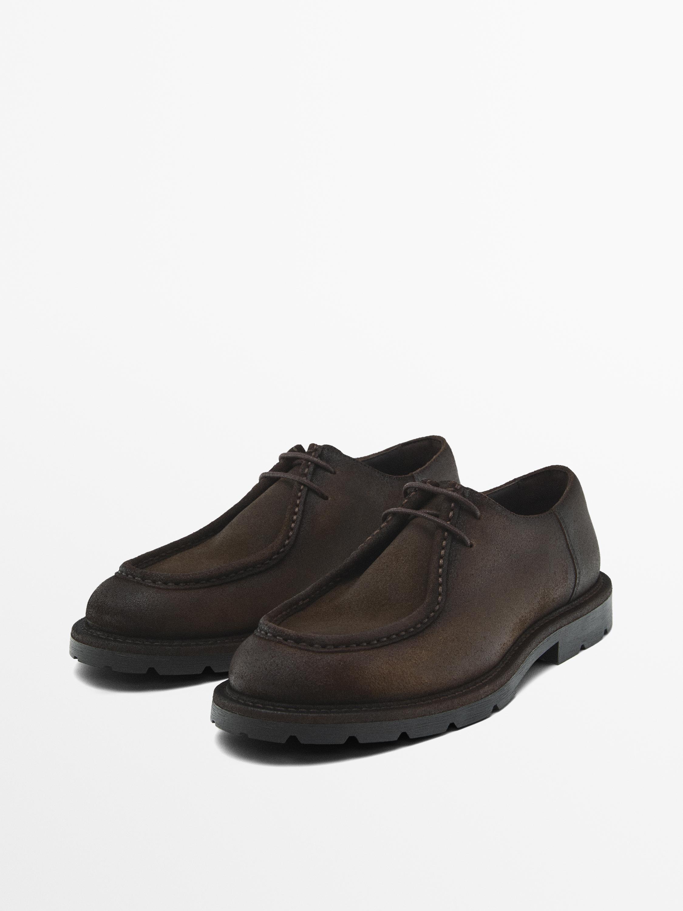Schuhe Wulstnaht gefettet