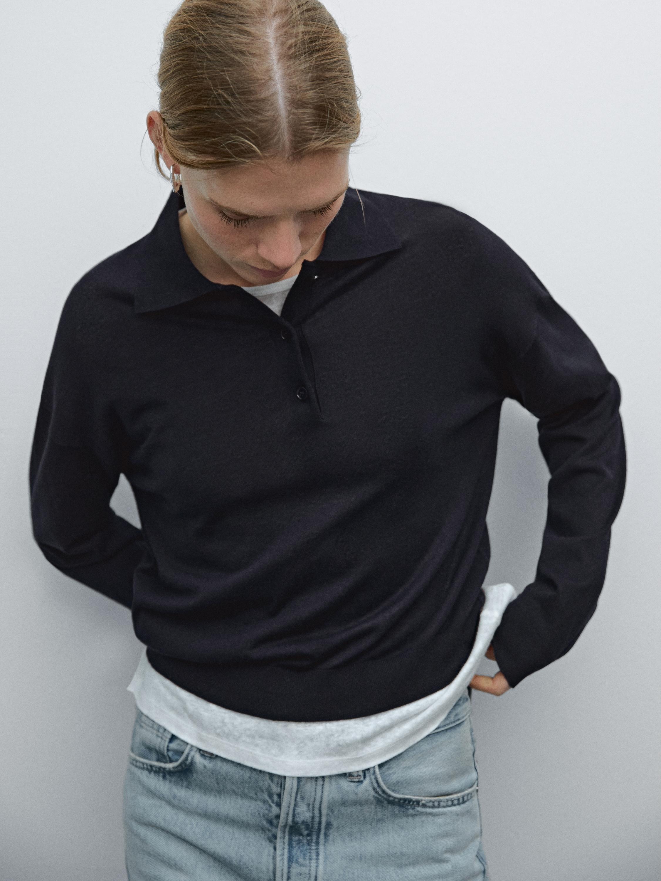 Jersey punto polo mezcla algodón