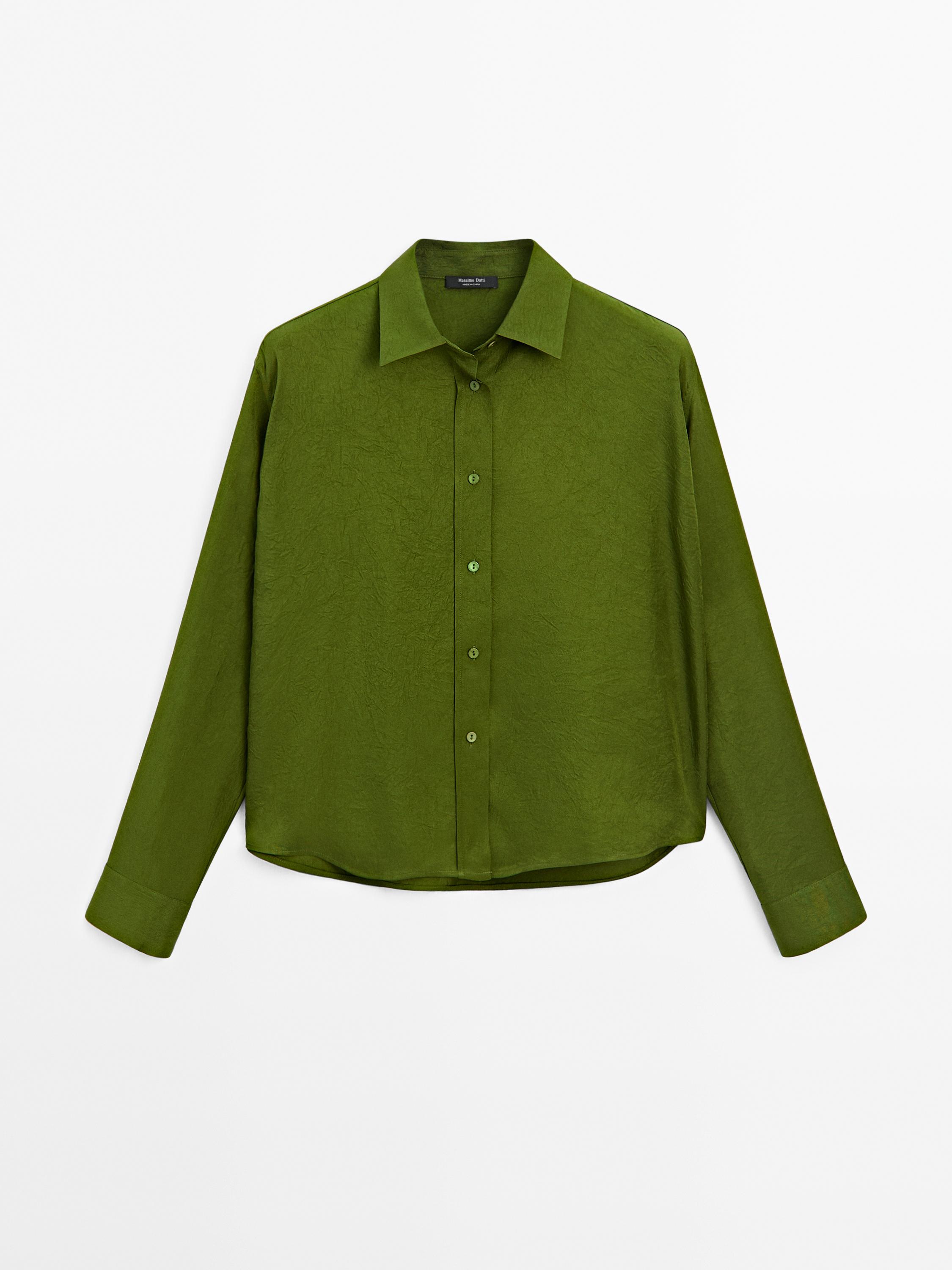 Camisa fluida satinada