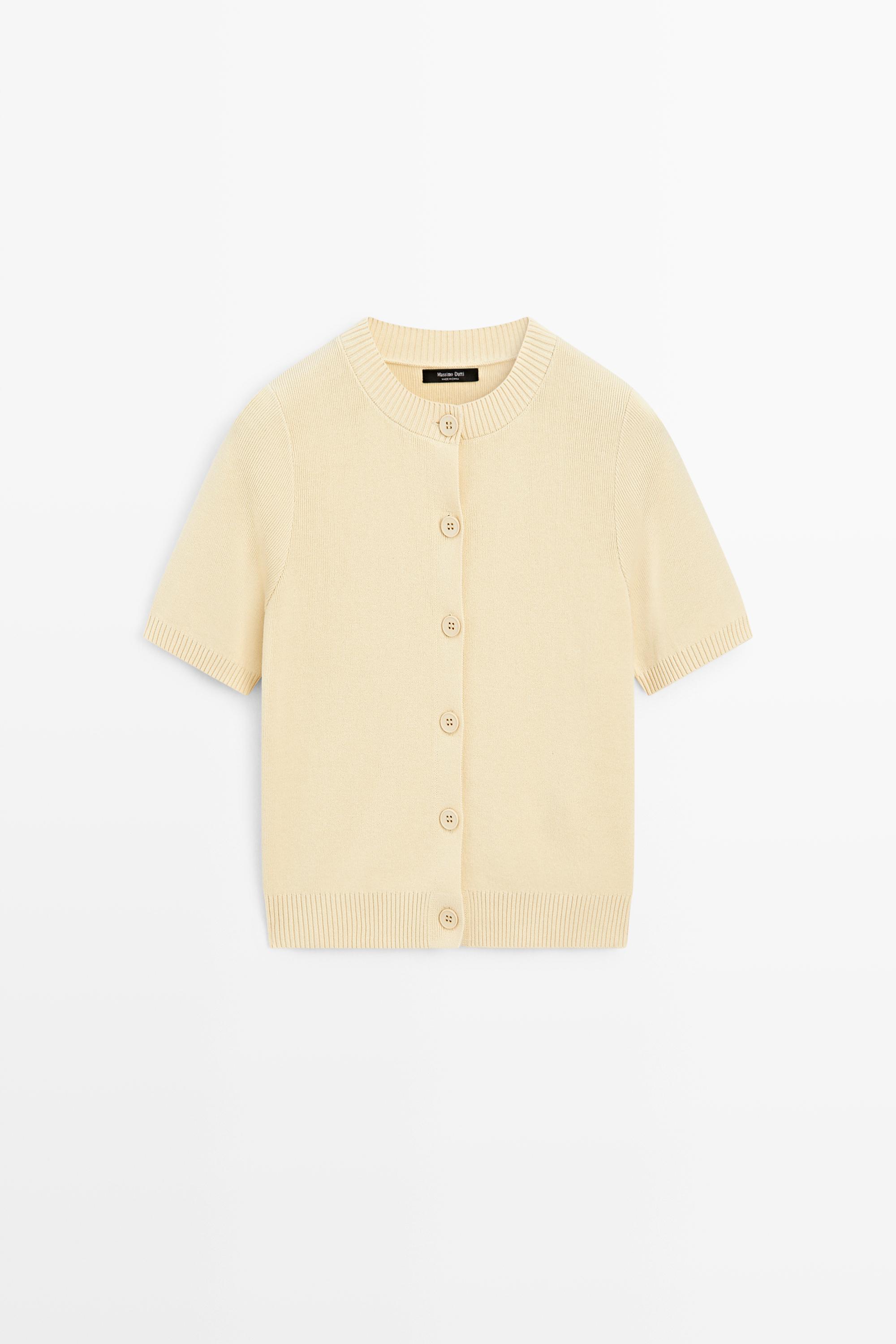 100% Cotton Short Sleeve Cardigan