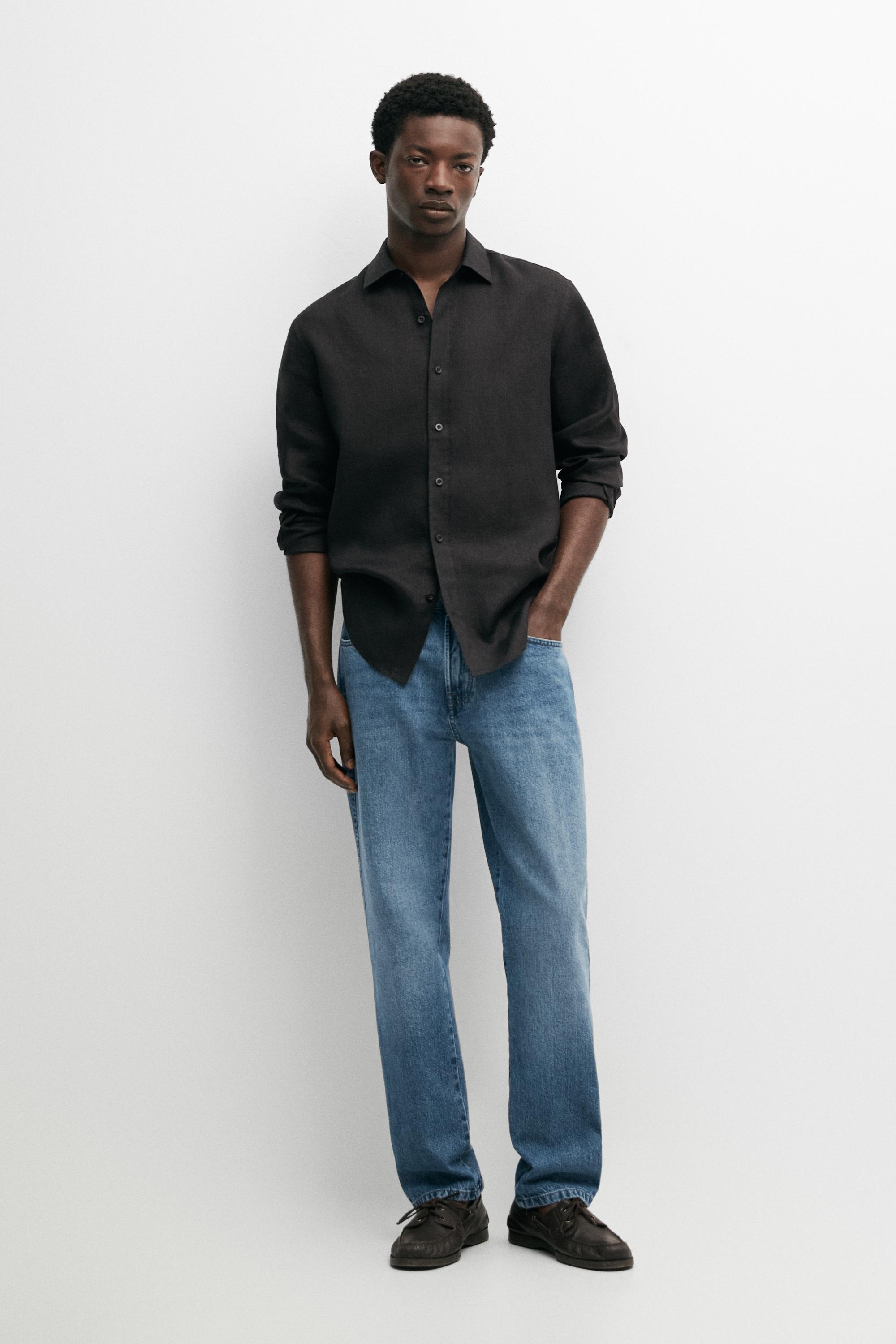 Chemise slim 100 % lin