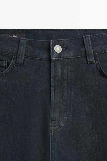 Capri jeans with turn-up hems — DARK BLUE 9