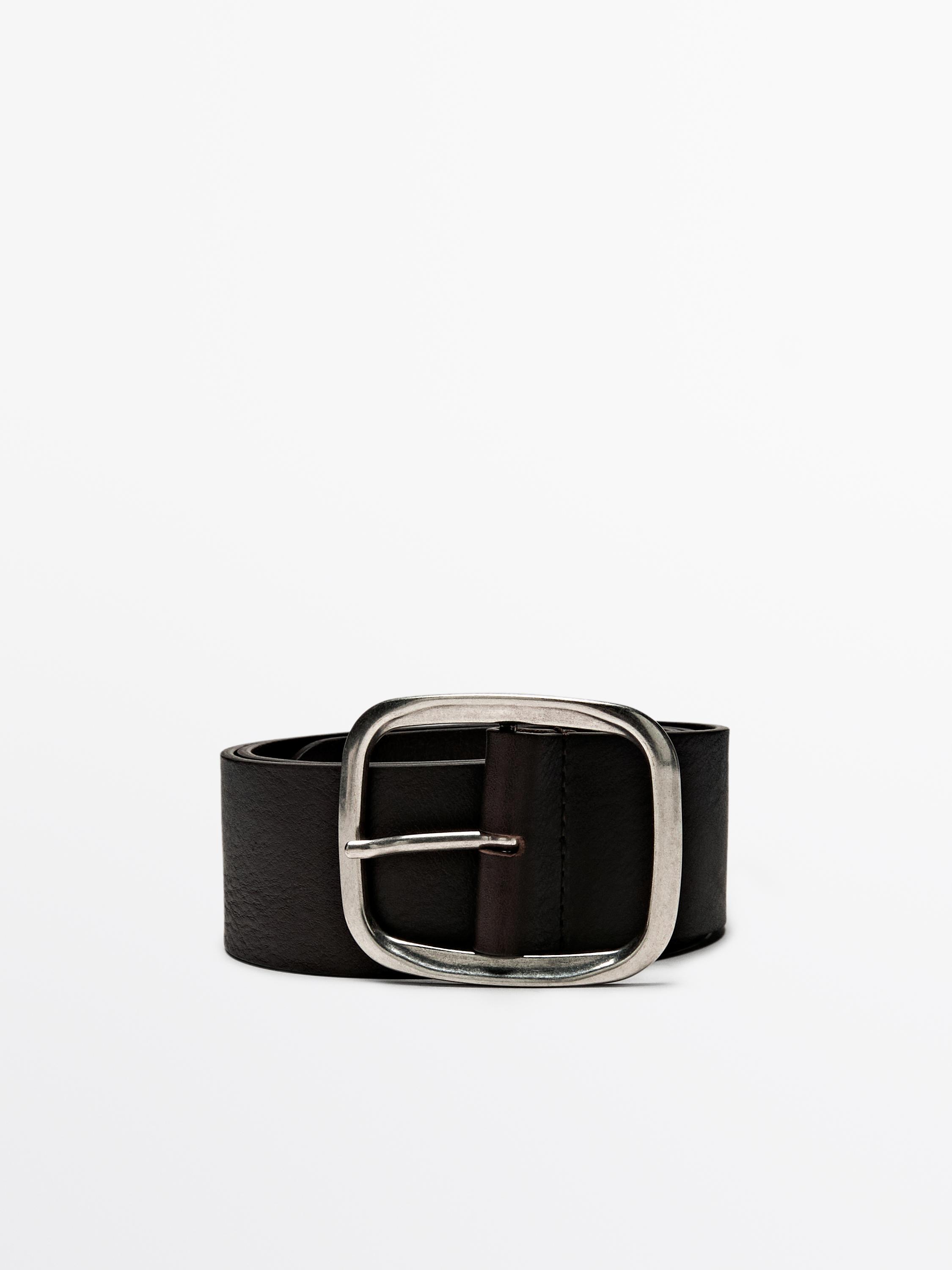 Gürtel Nappaleder rechteckige Schnalle