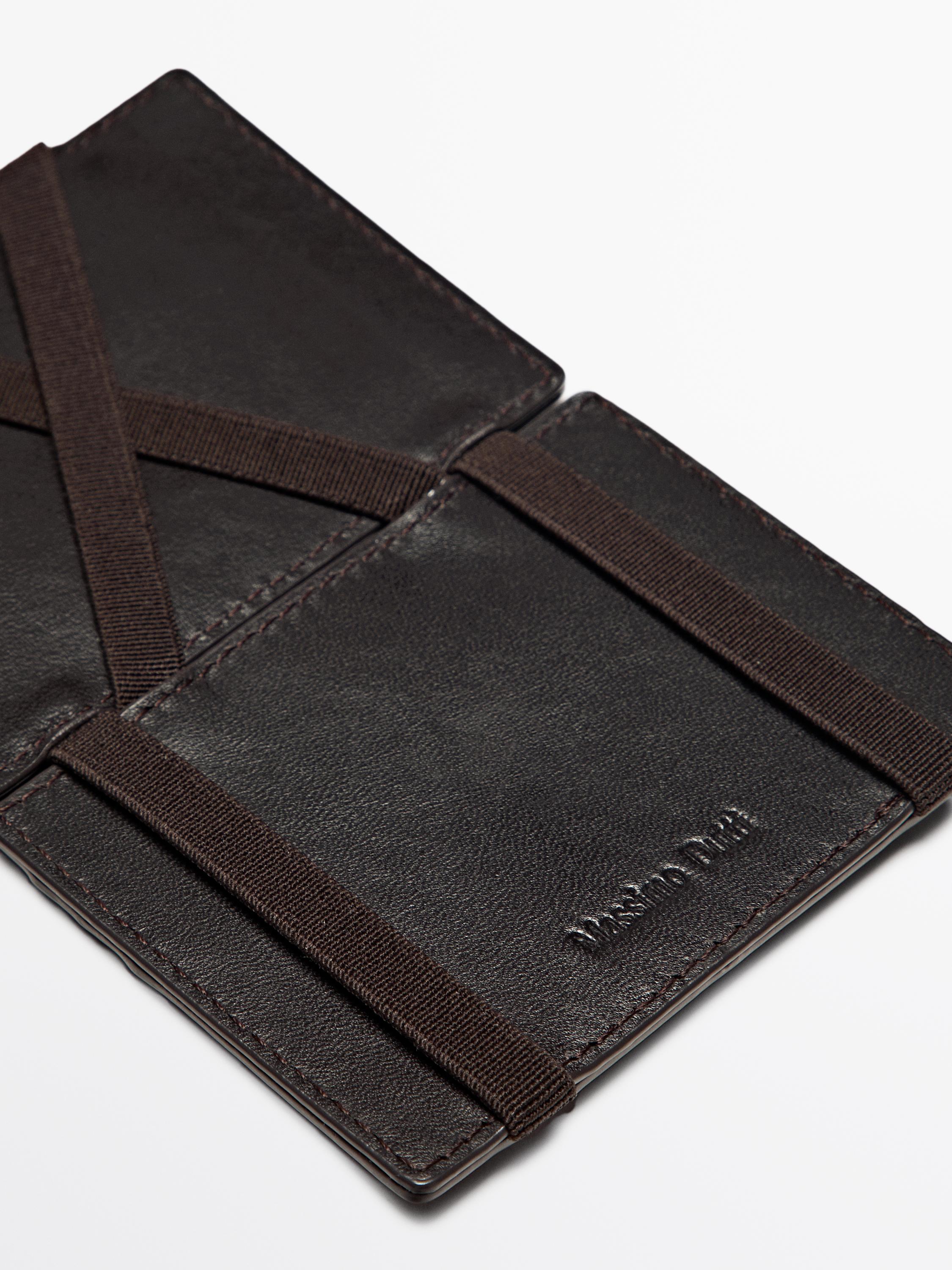 Nappa leather "magic" wallet