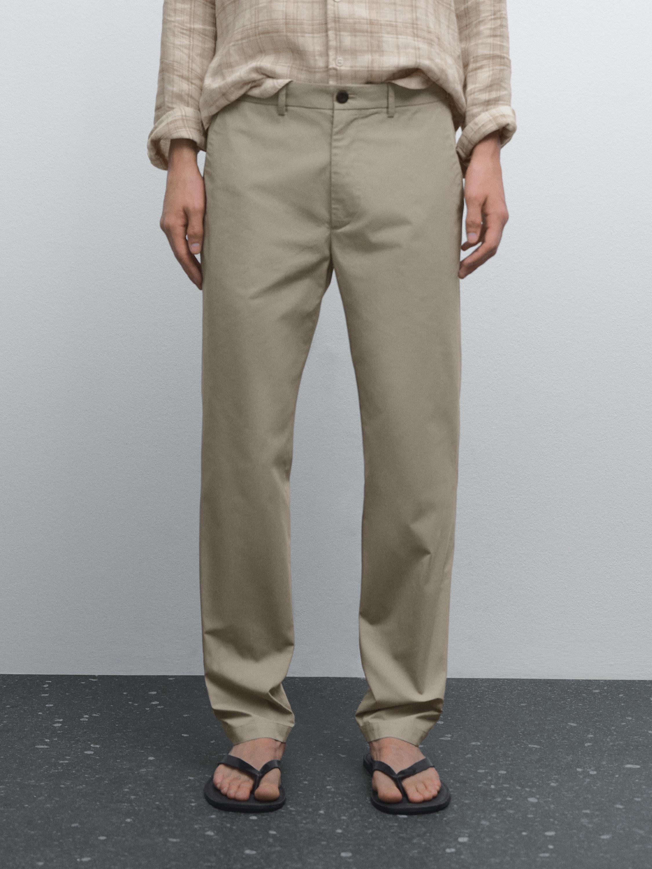 Semi-jogger fit trousers