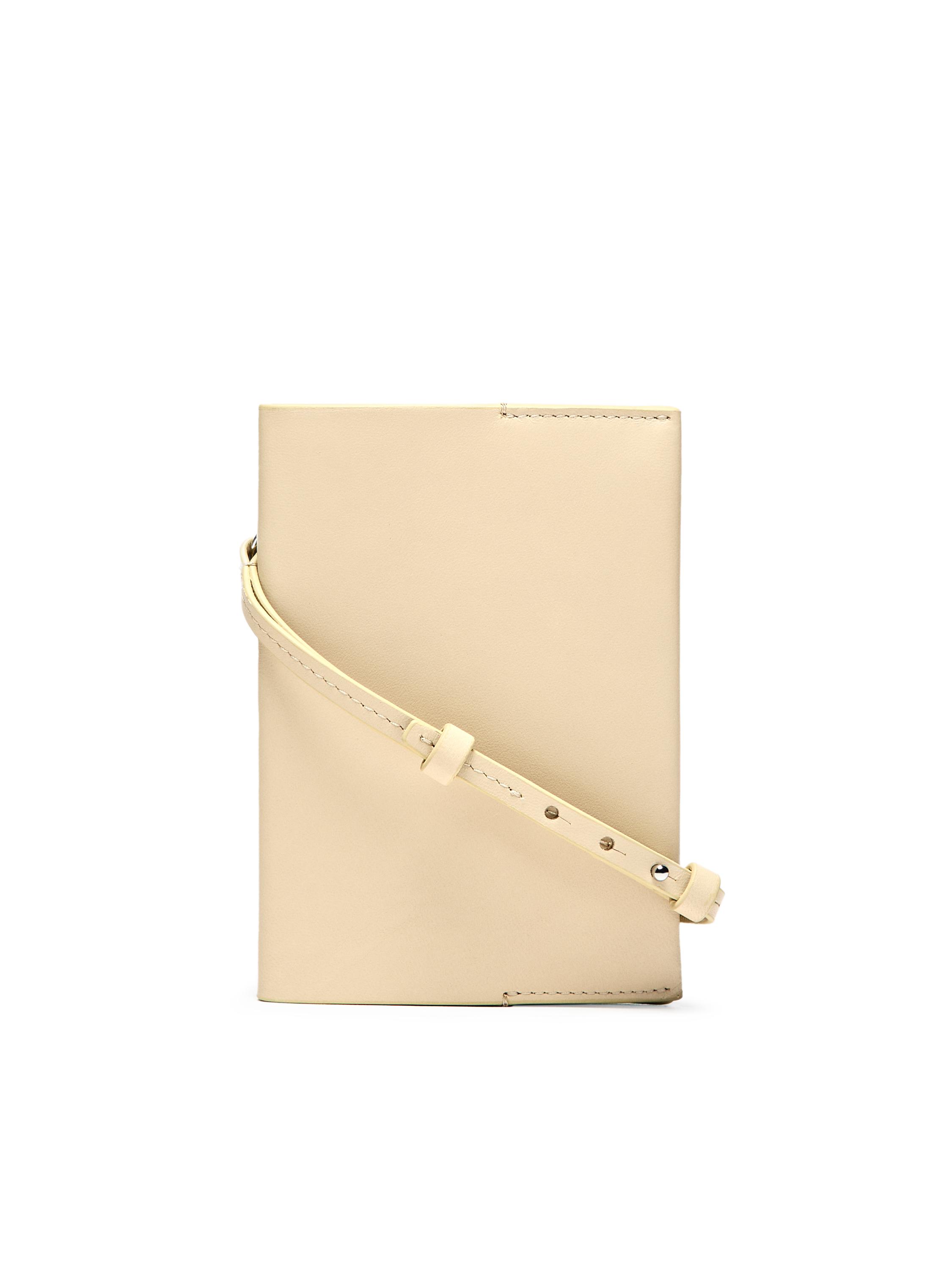 Nappa leather passport holder — Vanilla