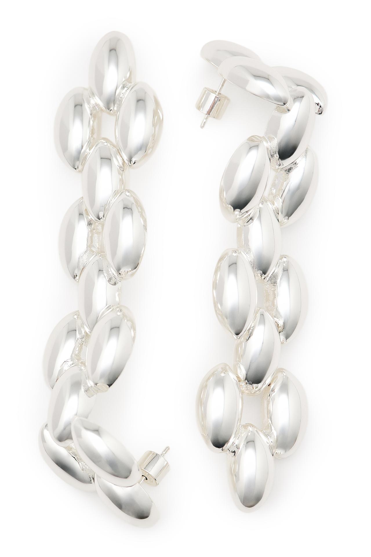 Oval link dangle earrings - LIMITED EDITION — SILVER