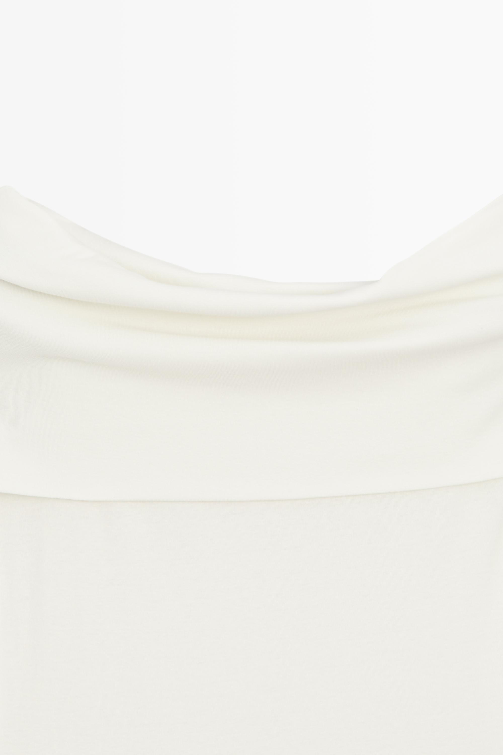 Cotton off-the-shoulder top — Off white