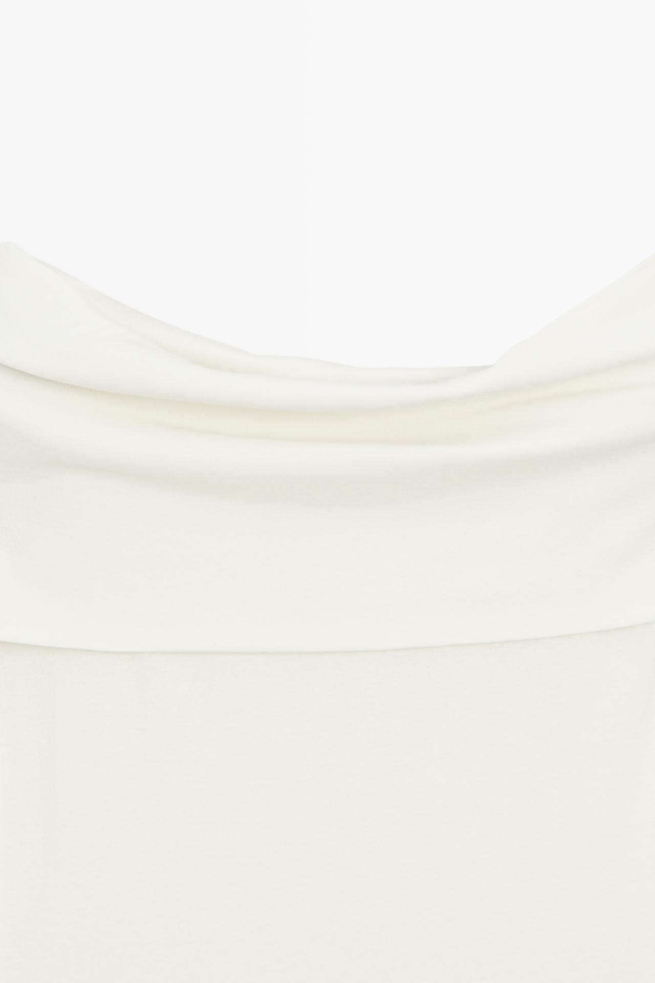 Cotton off-the-shoulder top — Off white