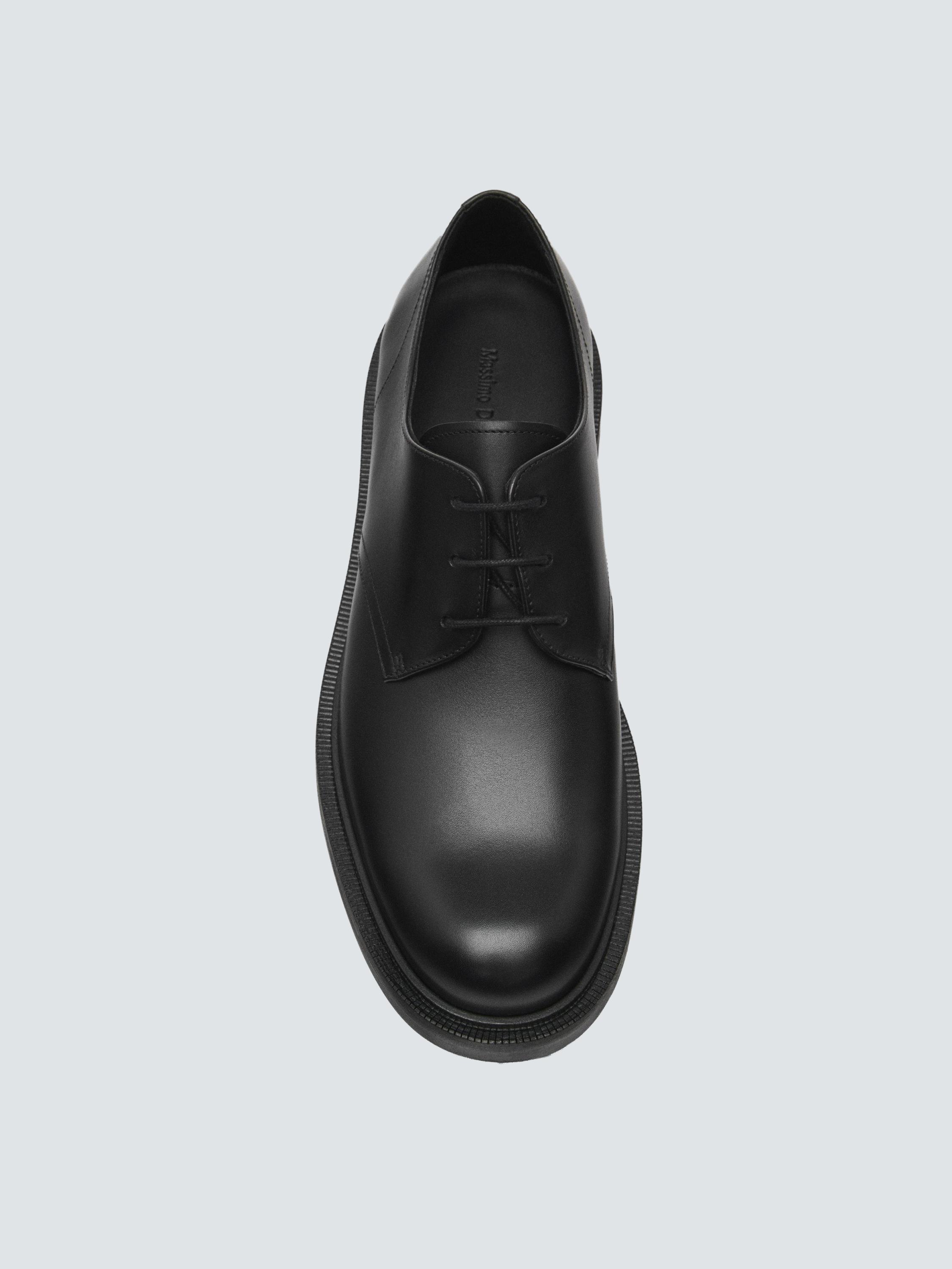 Black derby shoes