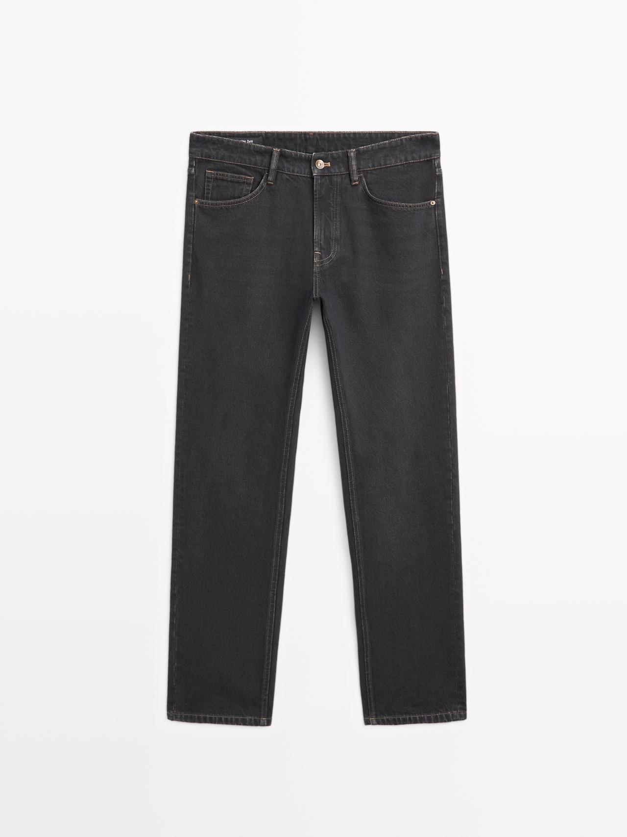Massimo Dutti - Herre - Tapered Fit Jeans - Blå - 31
