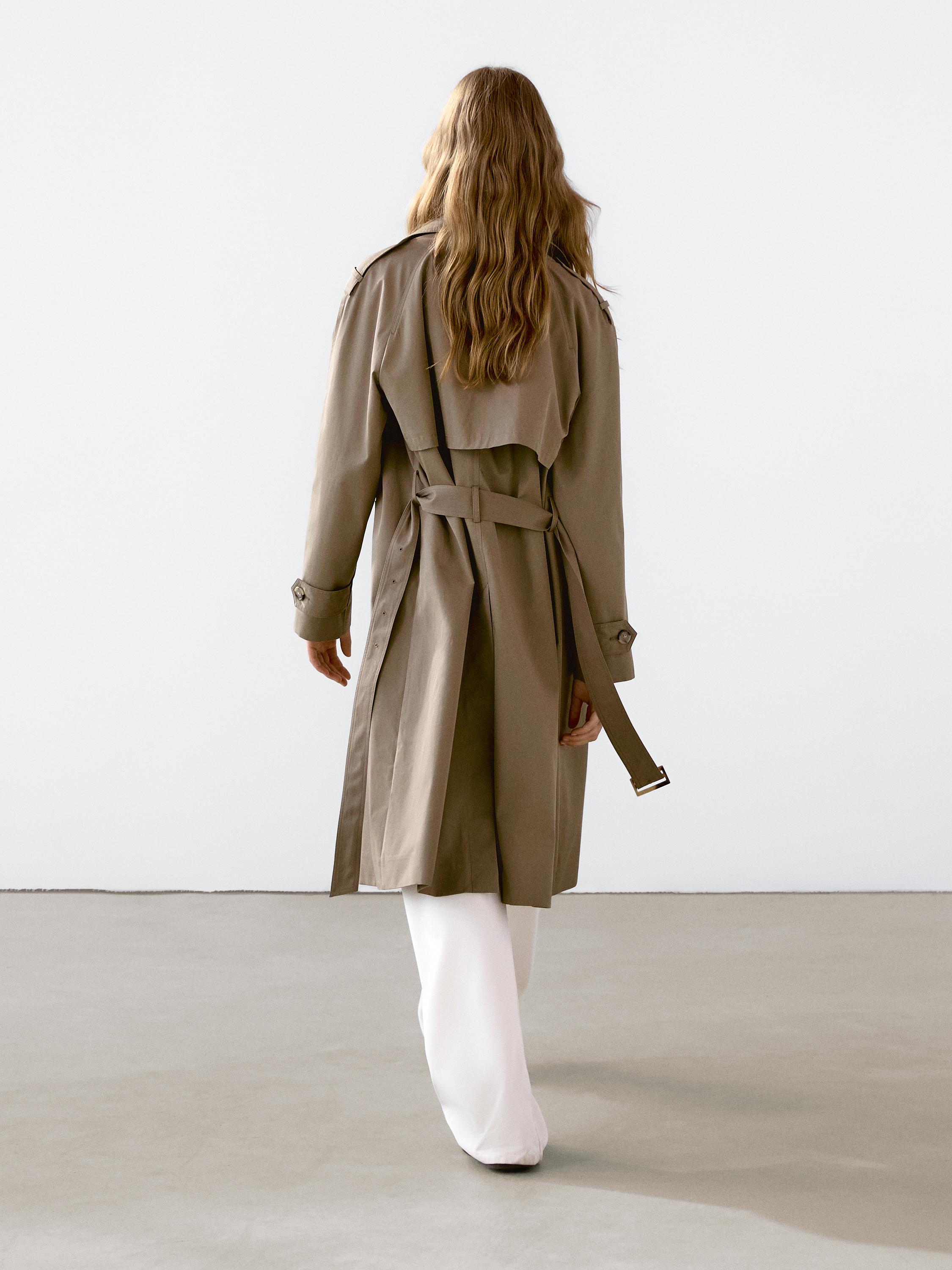 Classic water-repellent trench coat