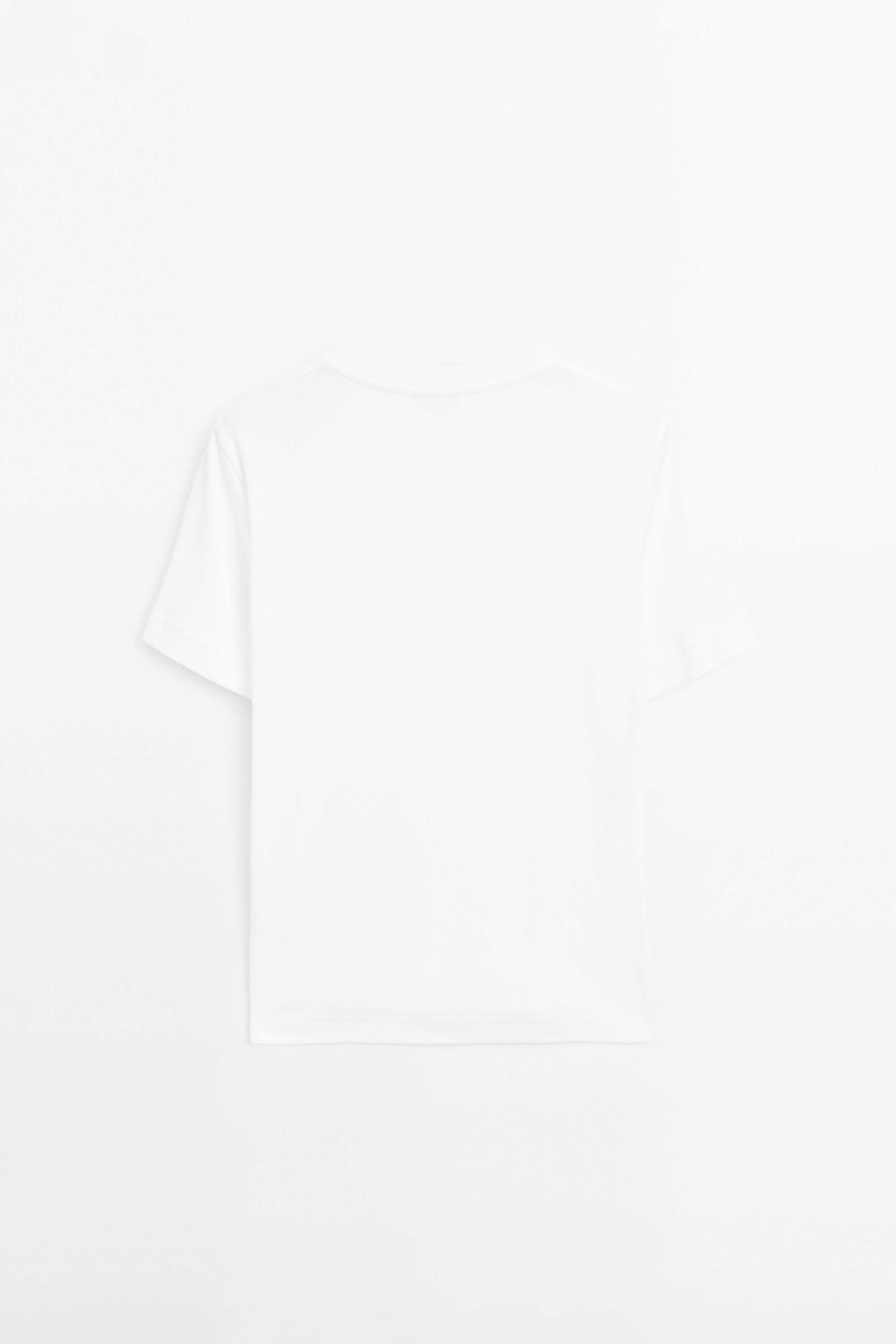 Short sleeve interlock T-shirt — Off white