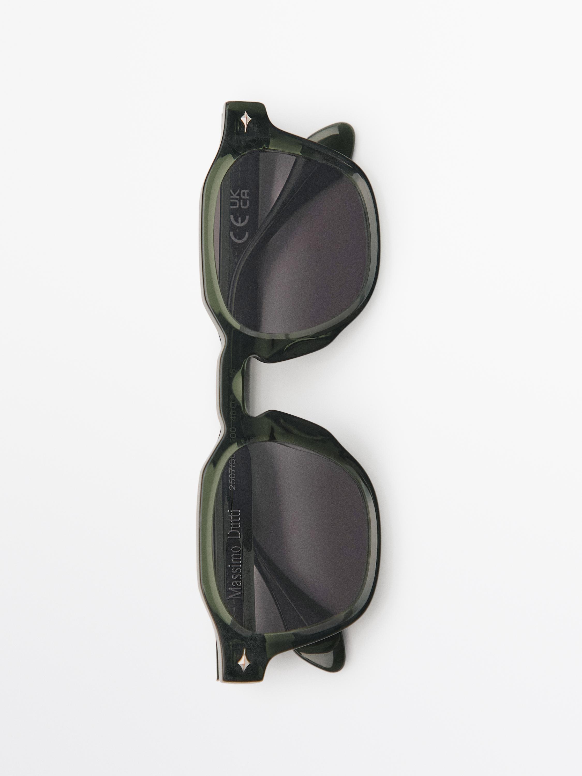 Geometric sunglasses — GREEN