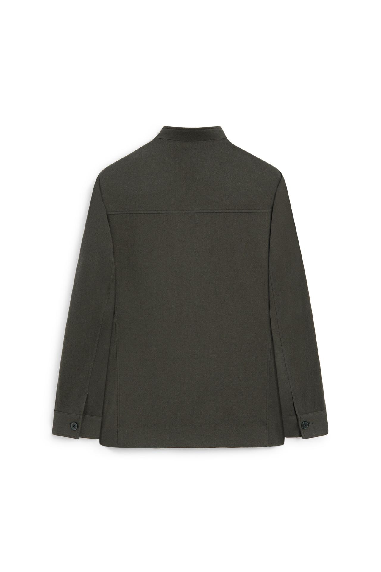 Stand collar overshirt - LIMITED EDITION — GREEN