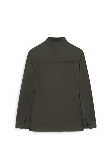 Stand collar overshirt - LIMITED EDITION — GREEN 7