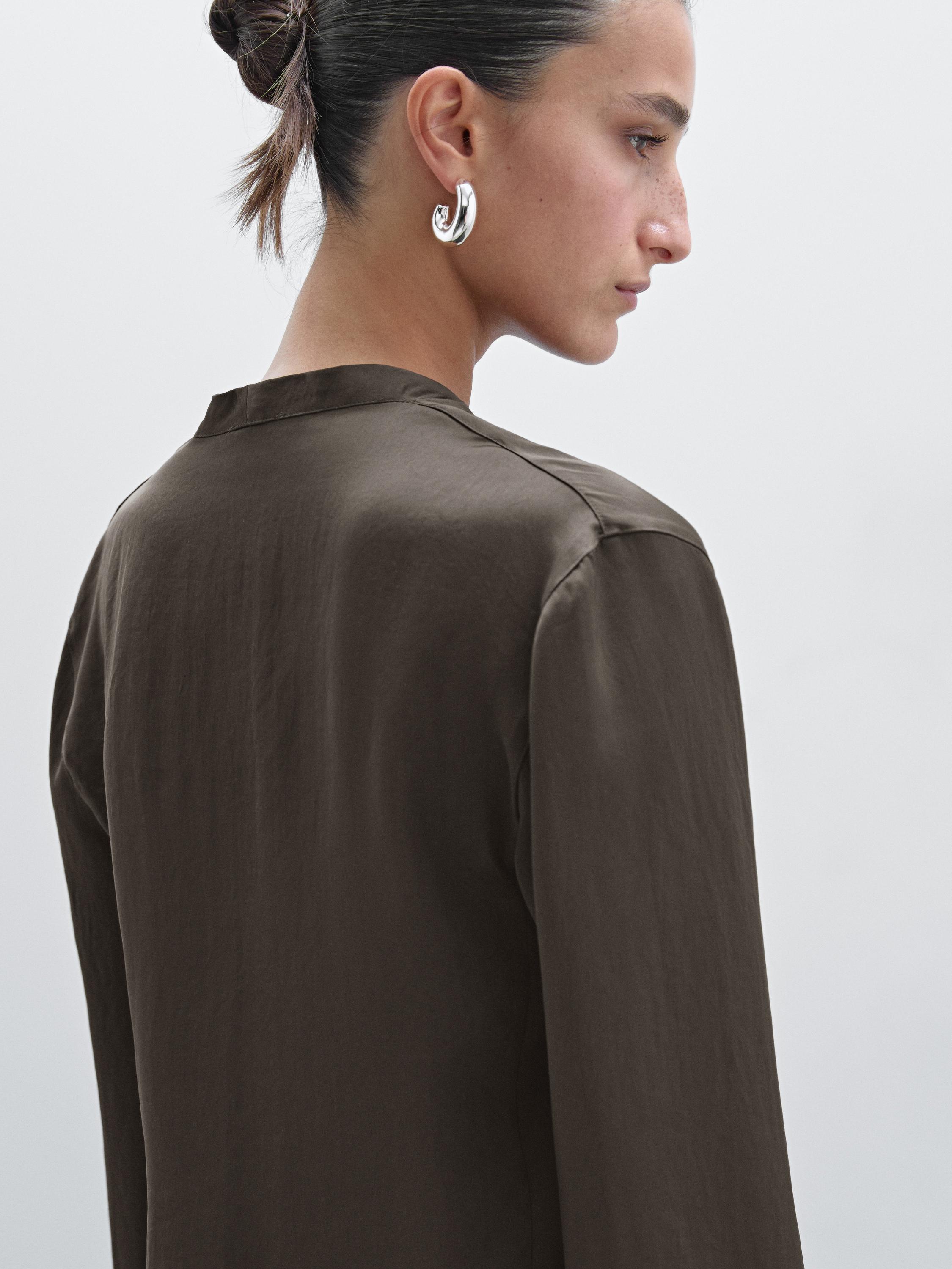 Chemise à manches longues en coton