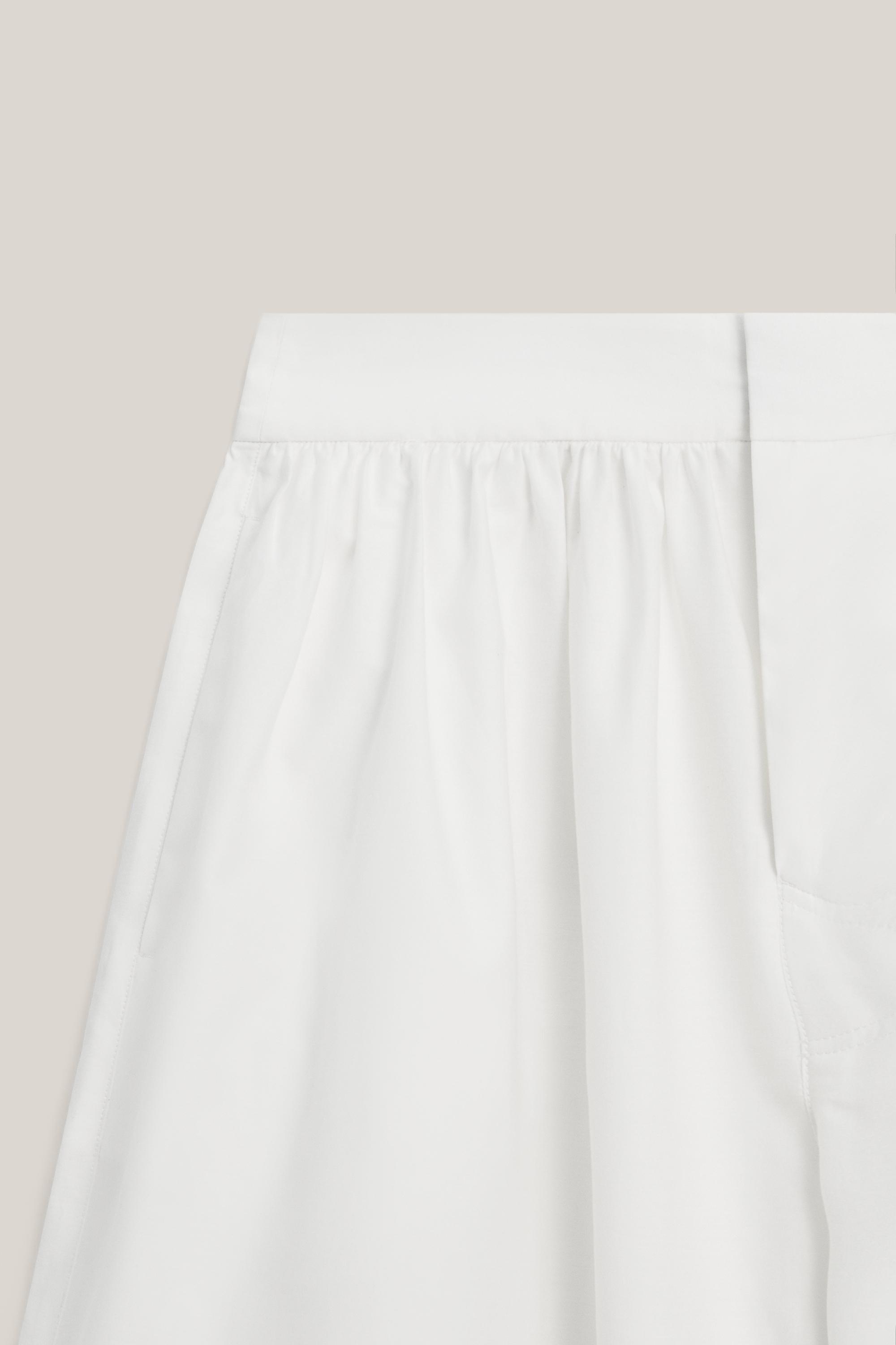 Culottes with pleated details - LIMITED EDITION — Off white
