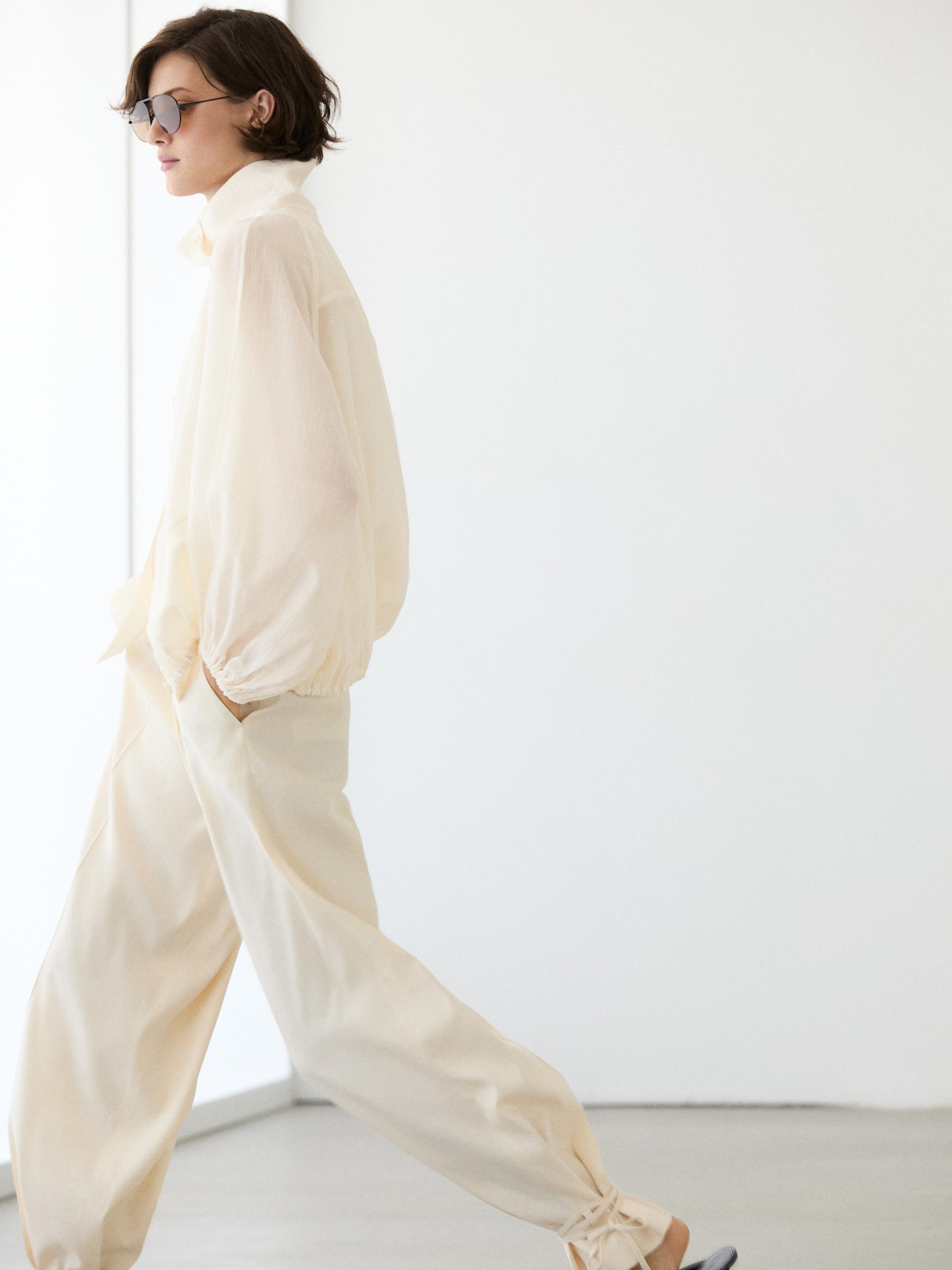 Transparent bomber jacket