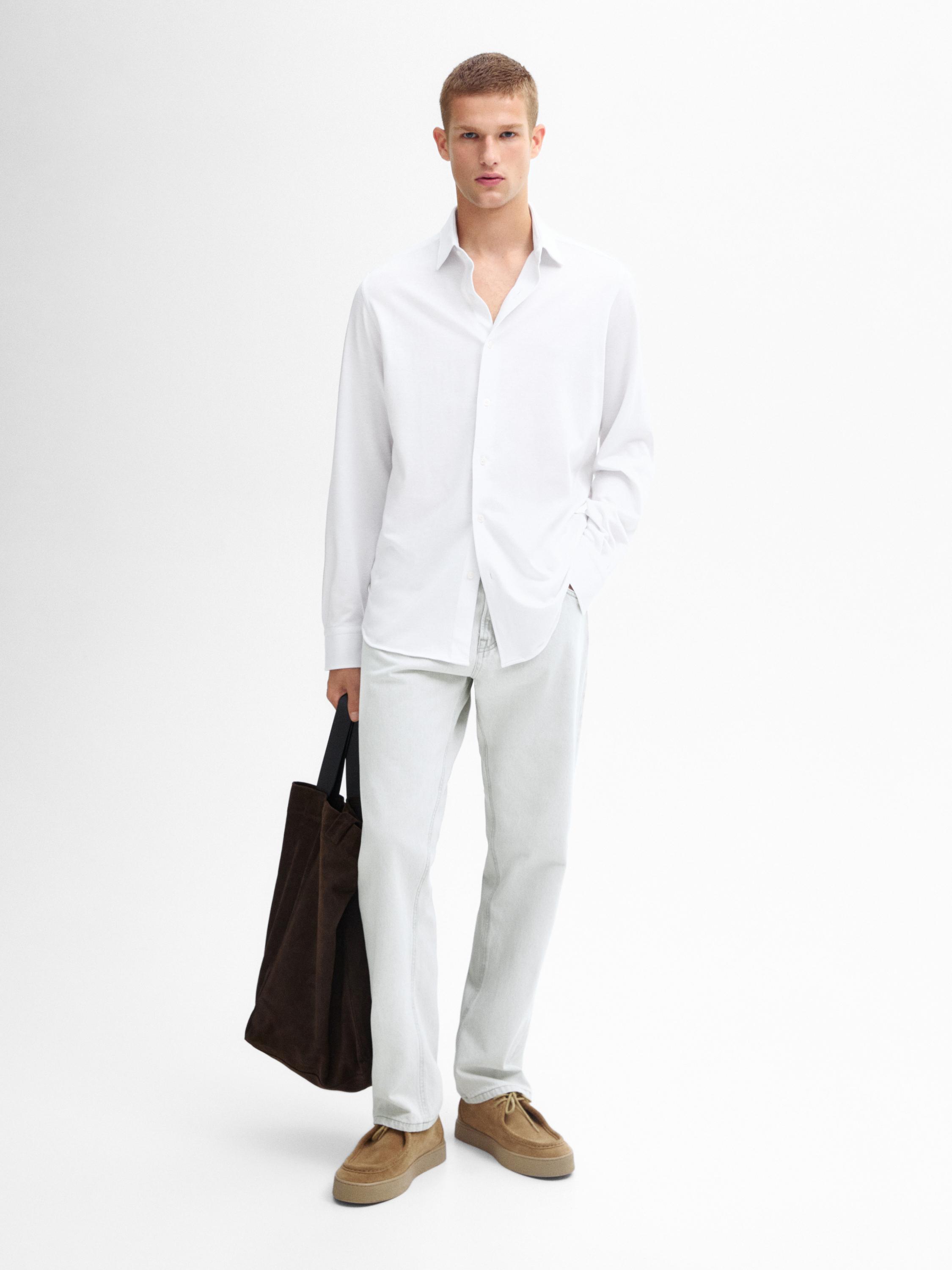 Camisas blancas de hombre Massimo Dutti