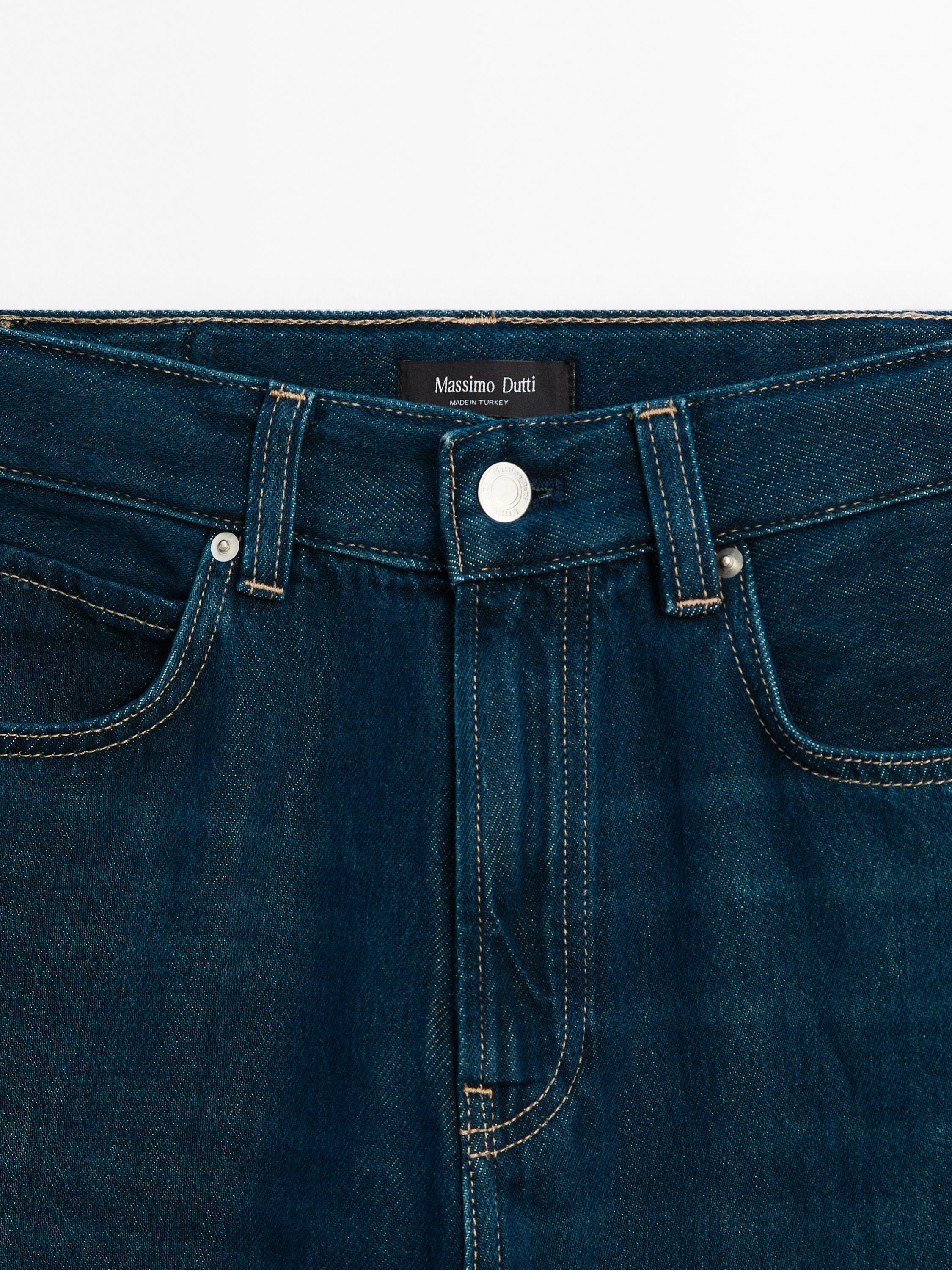 High-waist wide-leg jeans