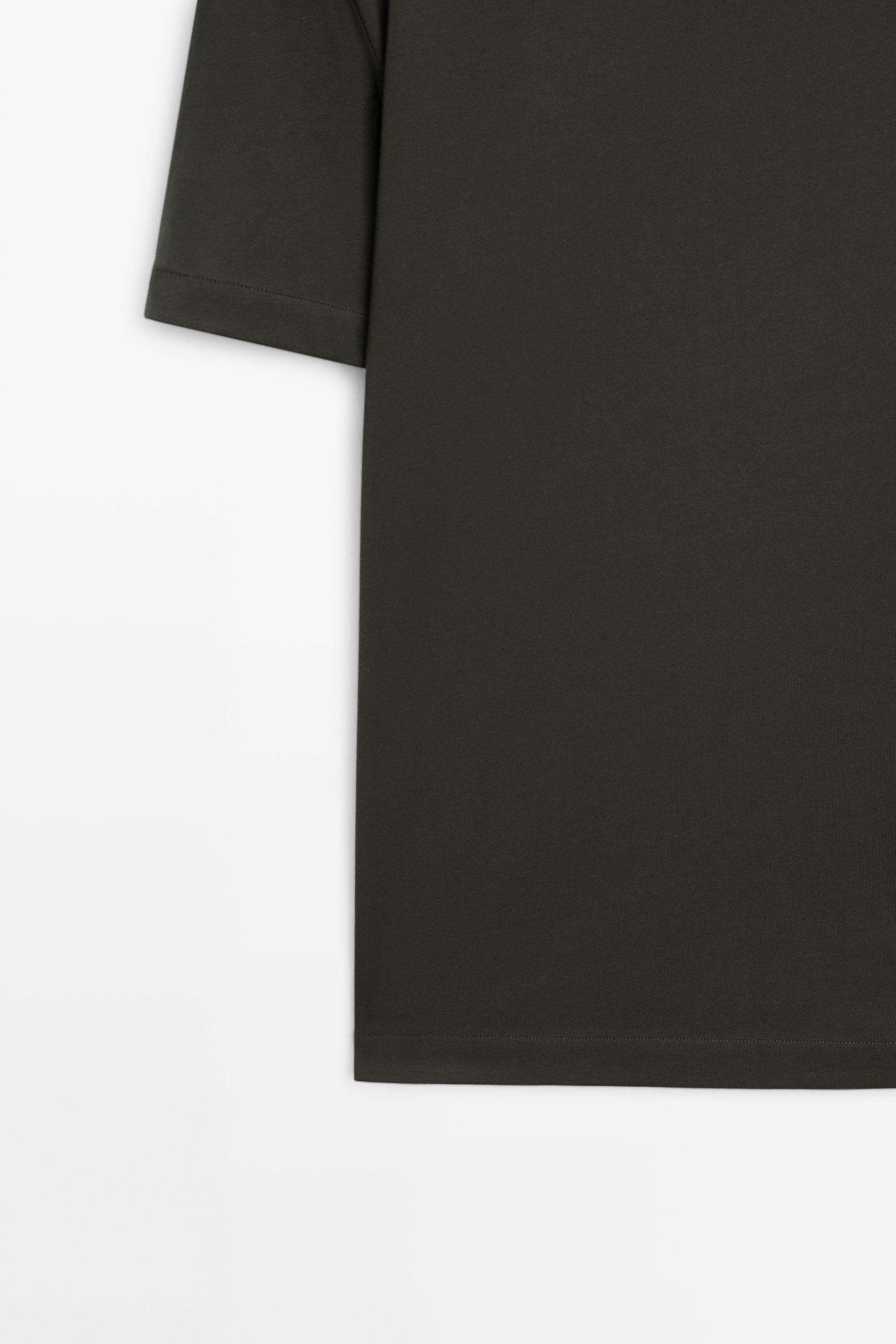 100% cotton short-sleeve T-shirt — DARK GREEN