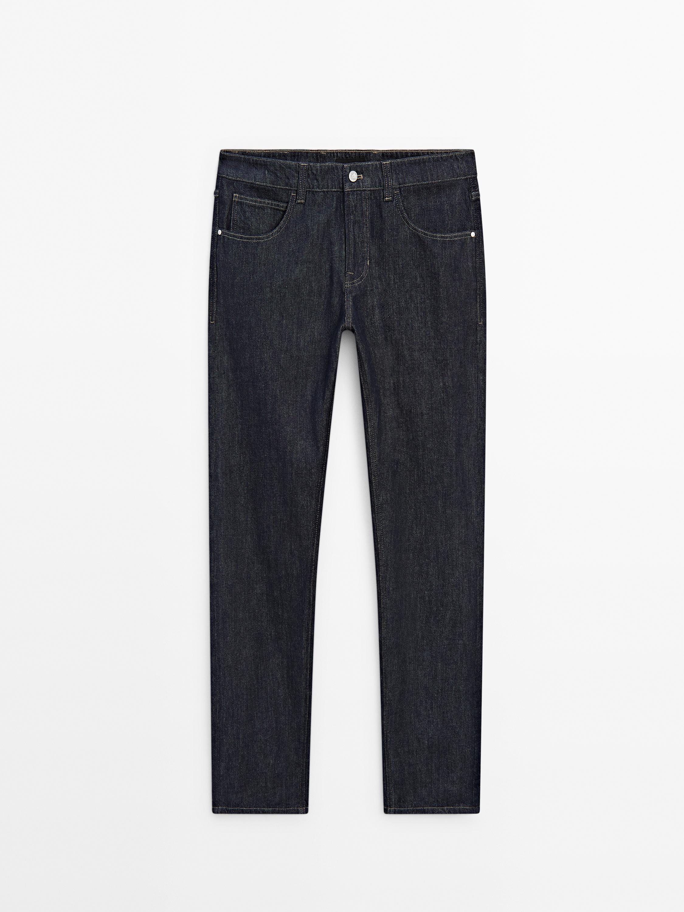 Relaxed fit brushed trousers