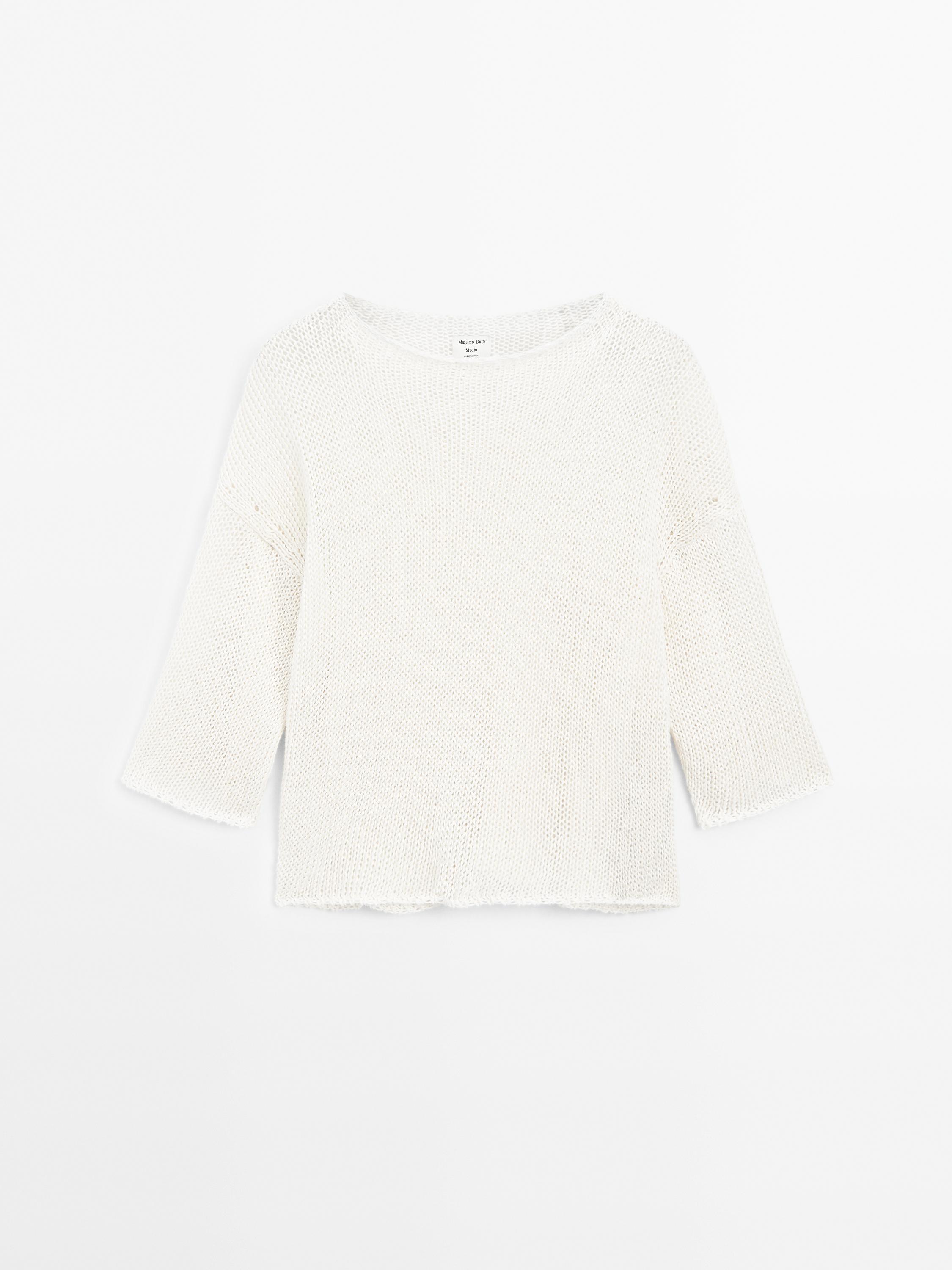 Oversize-Pullover mit kurzen Ärmeln - STUDIO