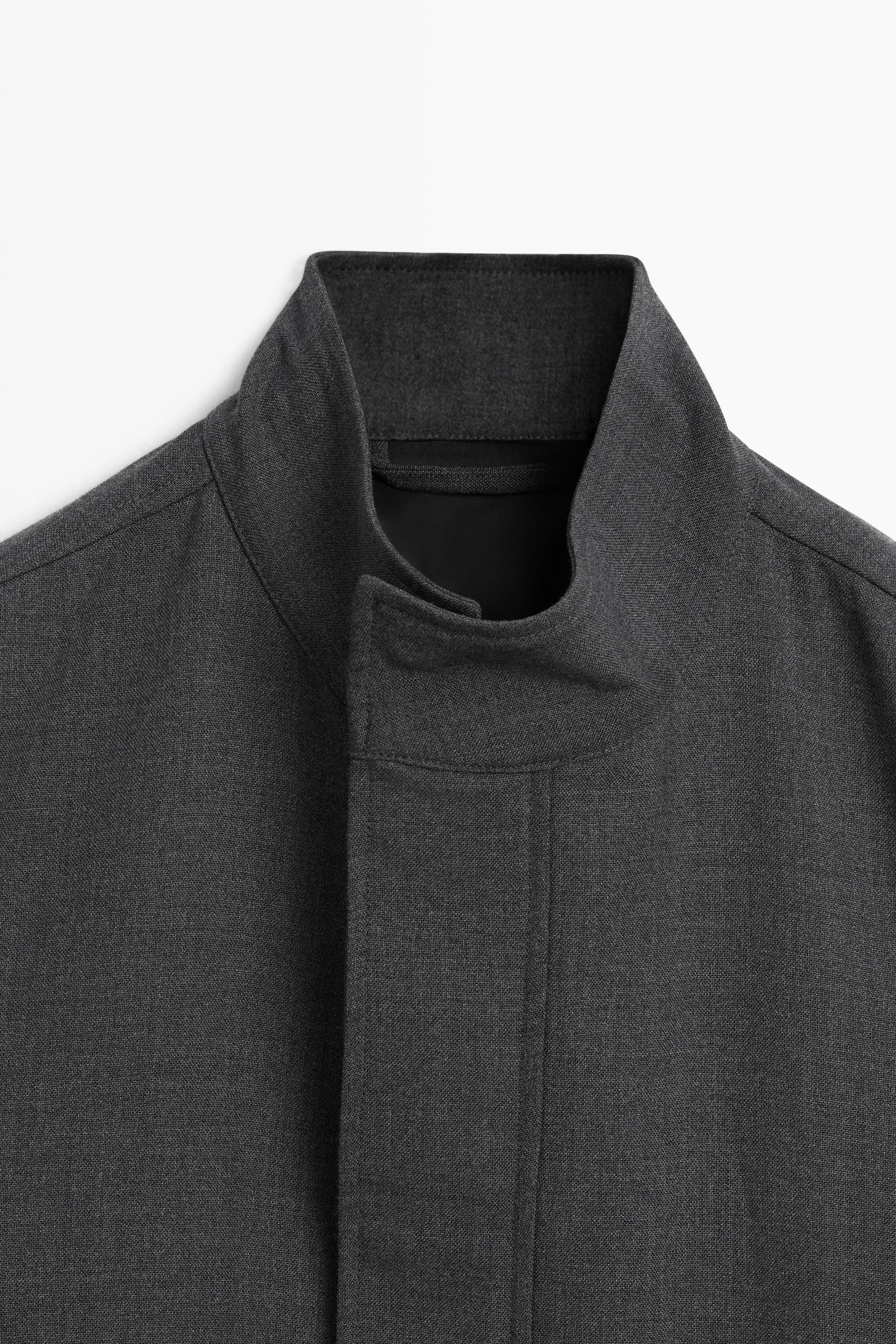 100% wool overshirt — GREY