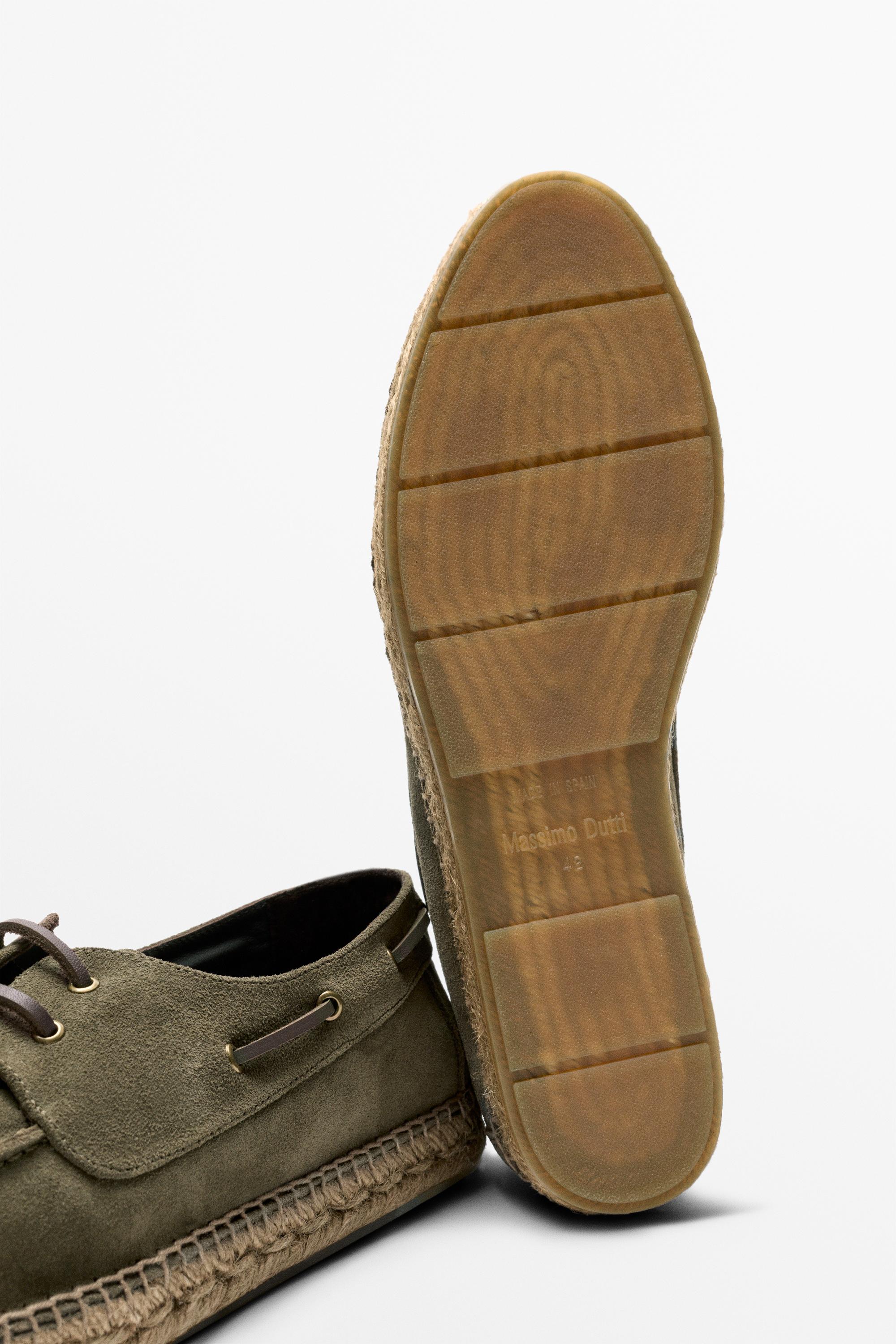 Jute sole deck shoes — GREEN