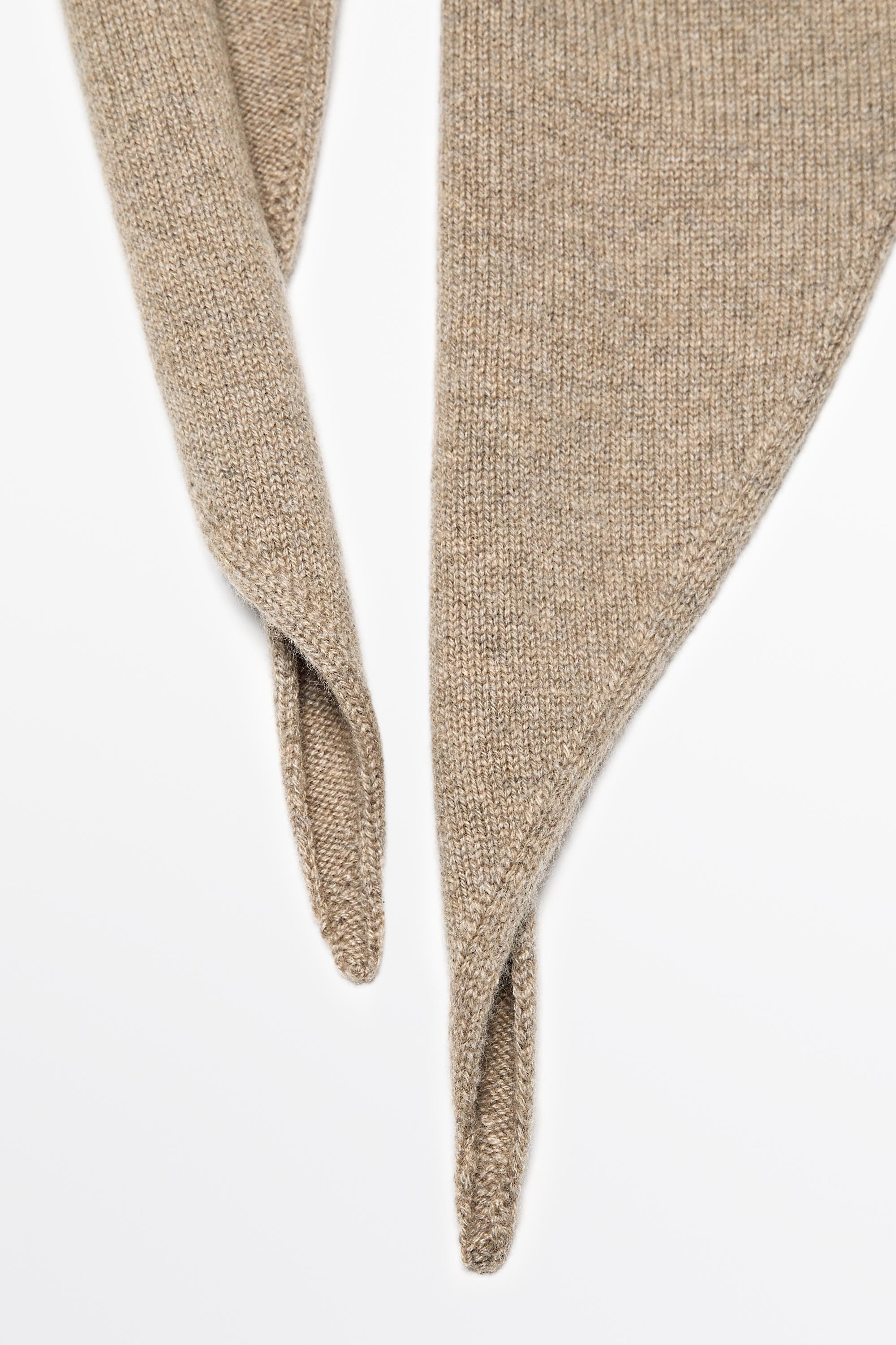 100% cashmere bandana balaclava — CREAM