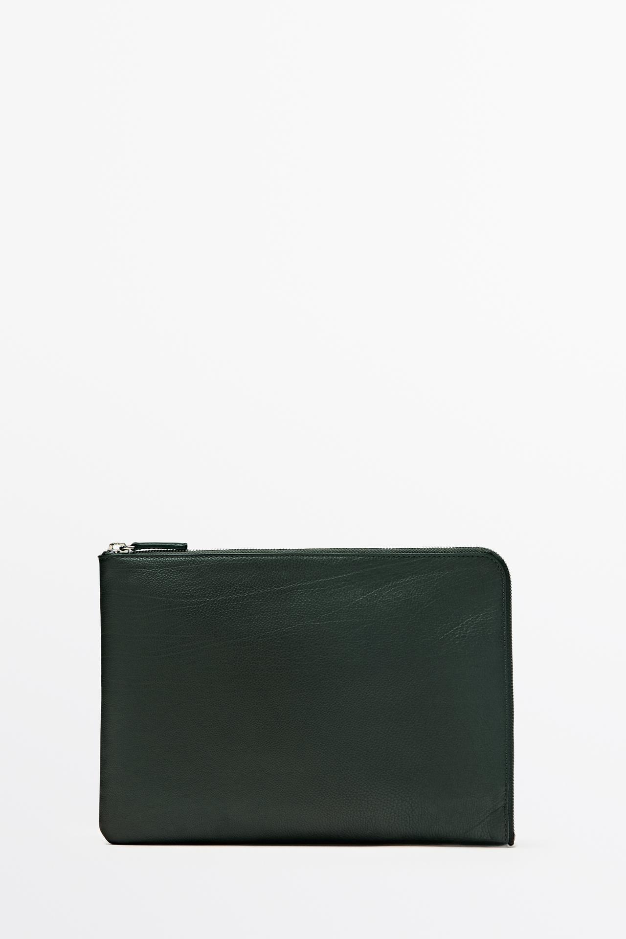 Small nappa leather laptop case — BOTTLE