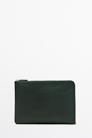 Small nappa leather laptop case — BOTTLE 1